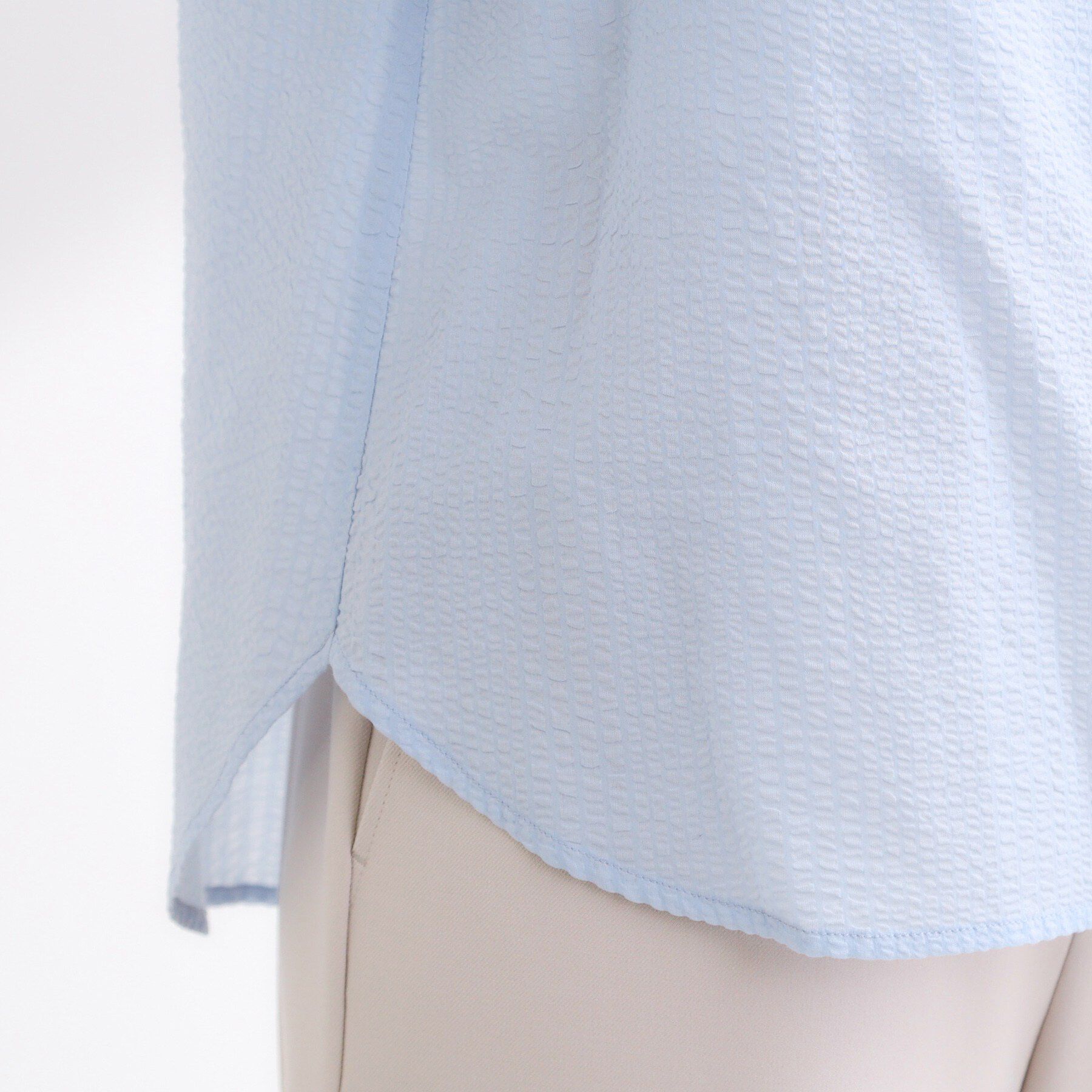 Reflect「【ゆったり着られる◎】バンドカラーシャツブラウス」|シャツ・ブラウス|