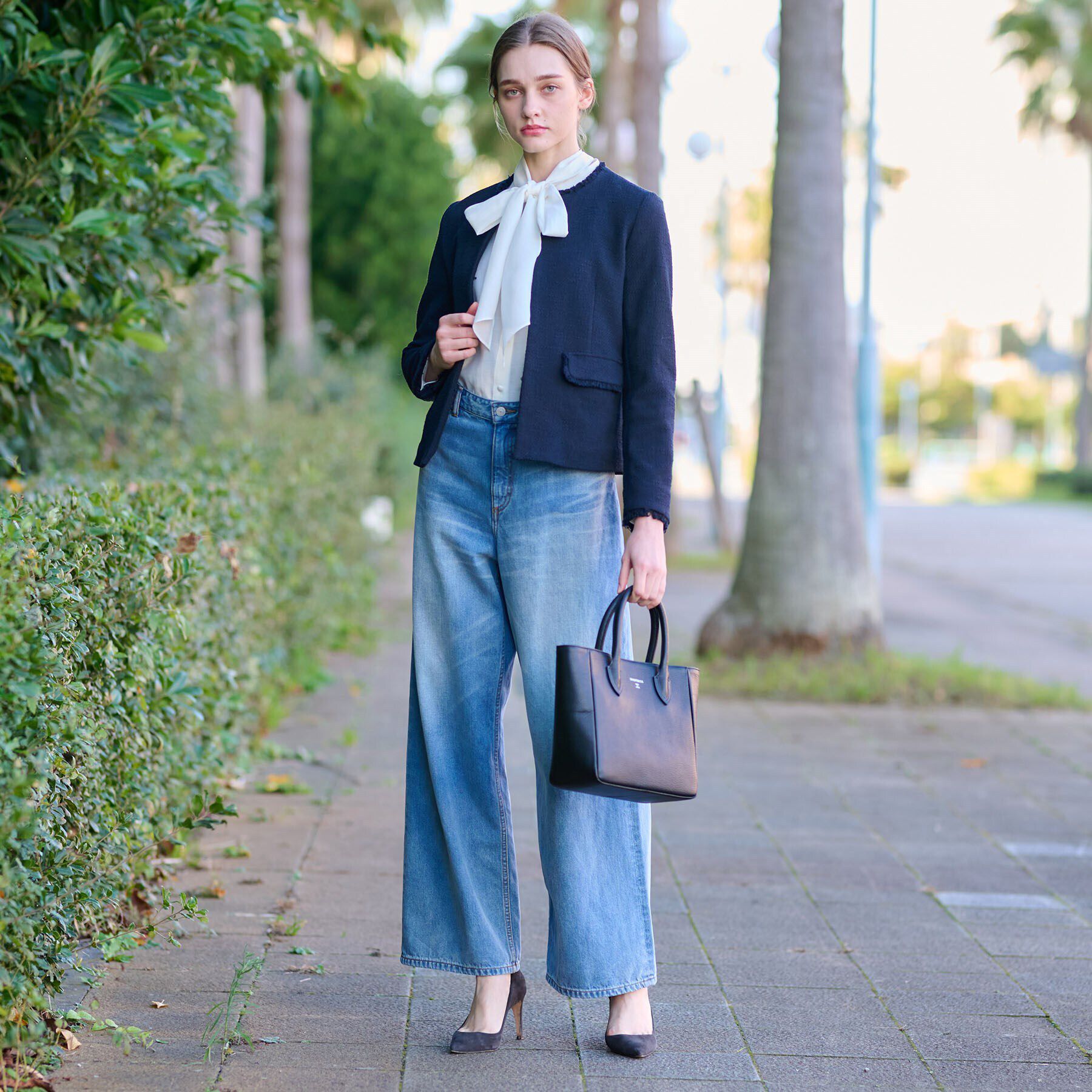 DRESSTERIOR「【セレモニー】オケージョンツイードジャケット」|ノーカラージャケット|