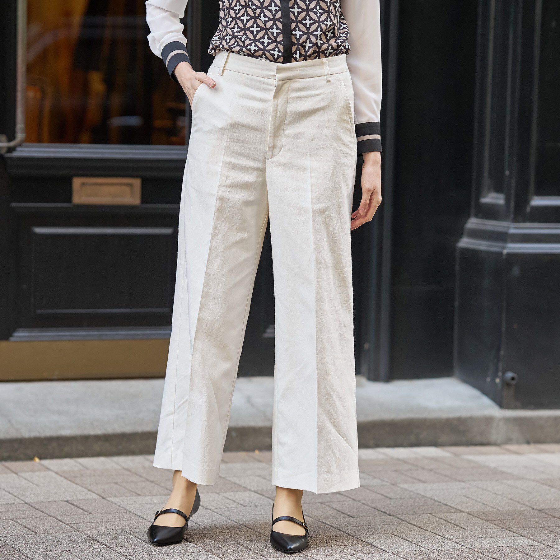 DRESSTERIOR「リネンブレンドワイドパンツ」|その他|