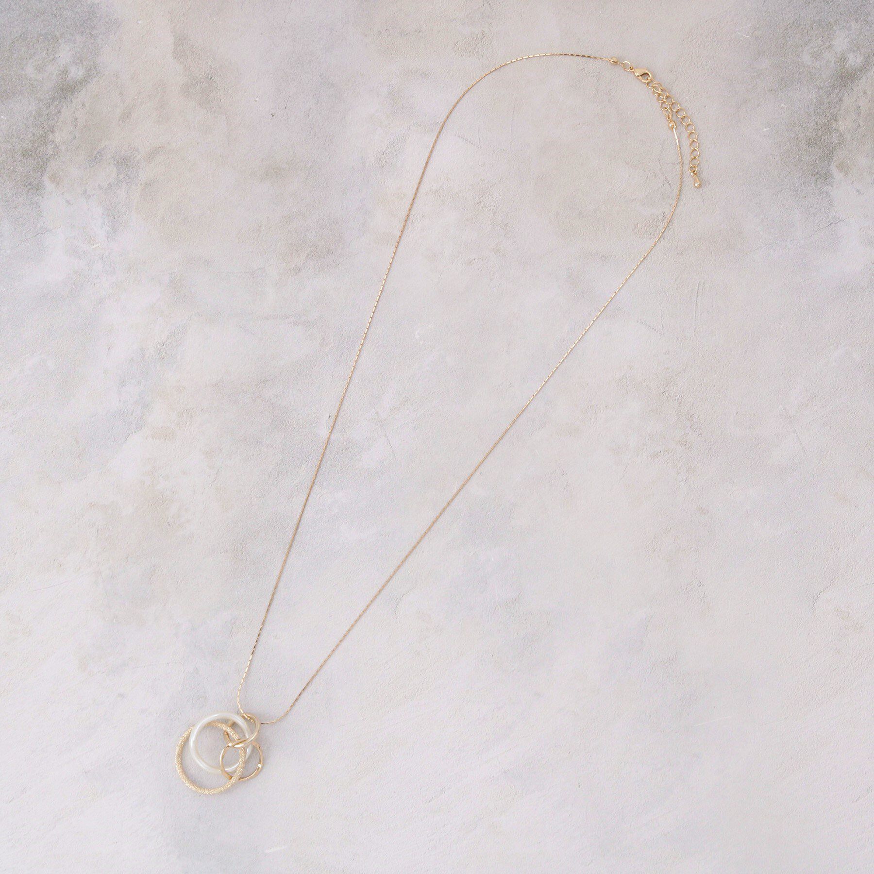 grove「クリアパール調メニーリングネックレス」|ネックレス|