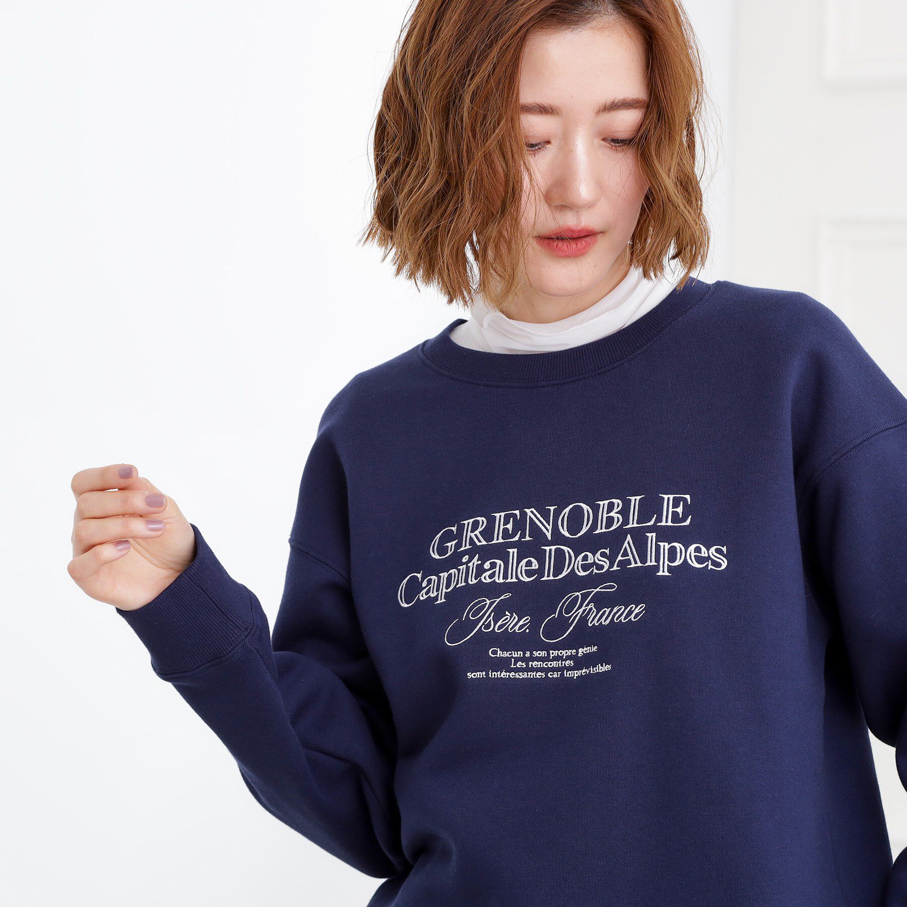 grove「プレッピーロゴ裏起毛スウェット」|パーカー|