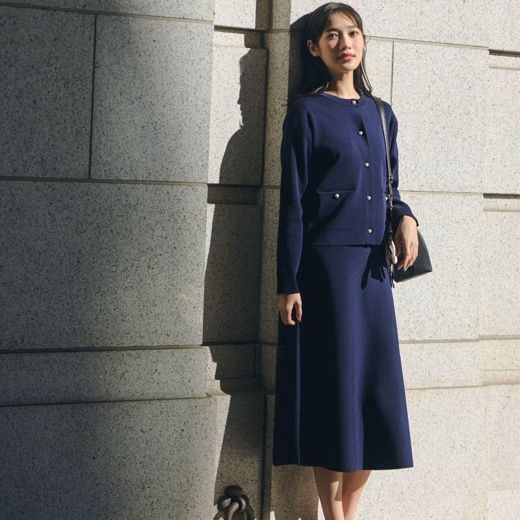 grove「【SETUP対応】ニットフレアスカート」|スカート|