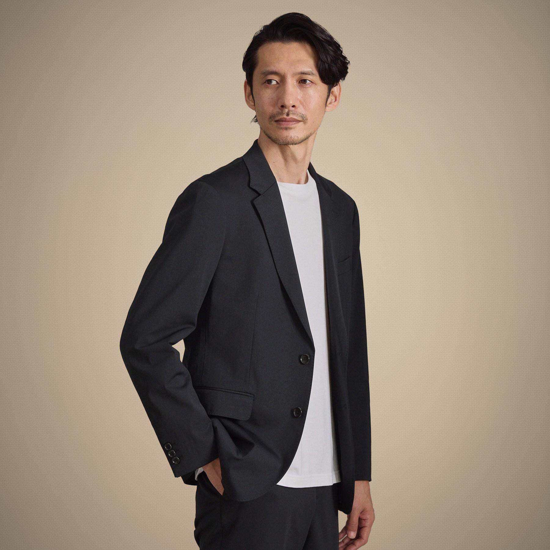 TAKEO KIKUCHI「None Of Stress ライト ジャケット」|テーラードジャケット|ネイビー(094)