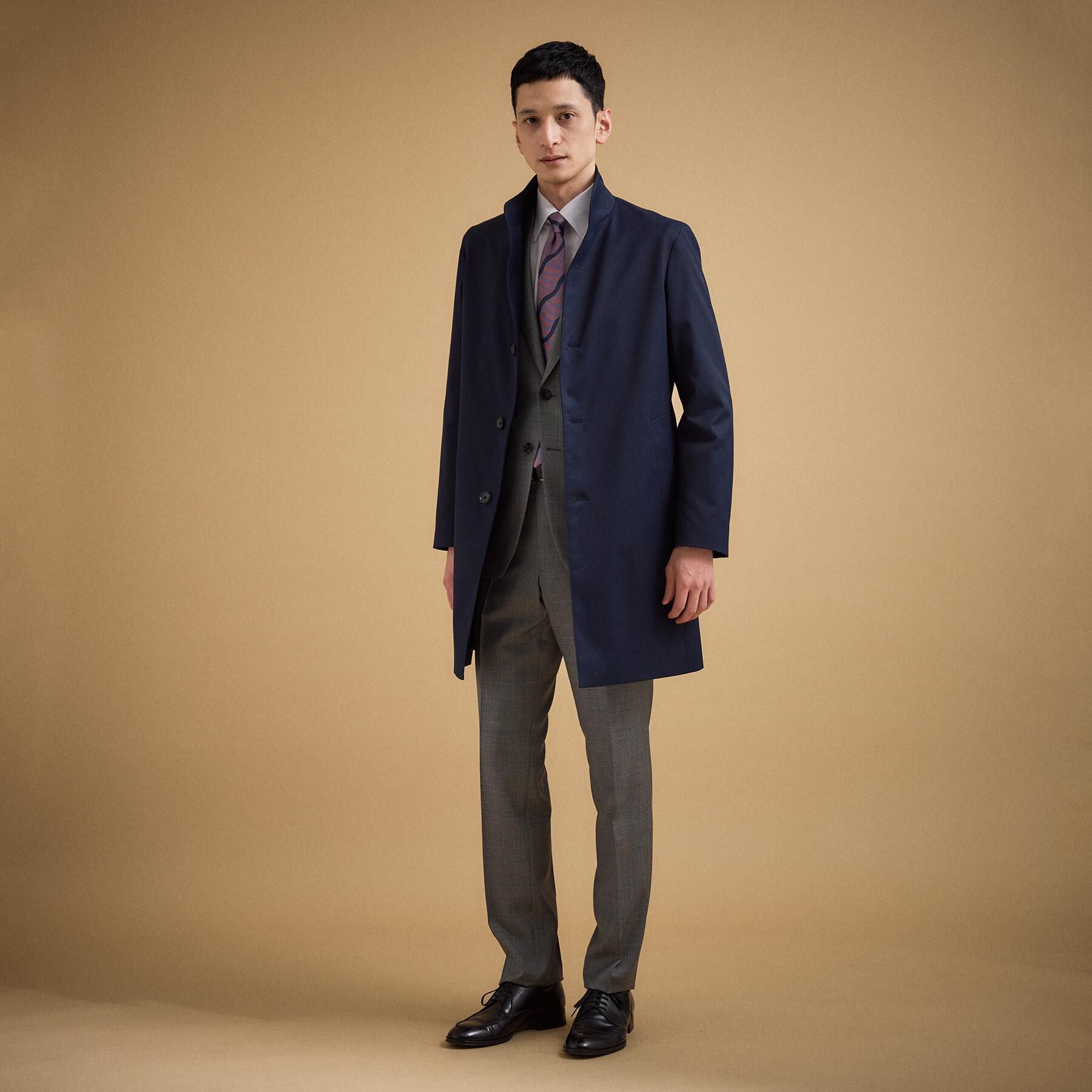 TAKEO KIKUCHI「撥水ツイル スタンドカラー コート」|その他|