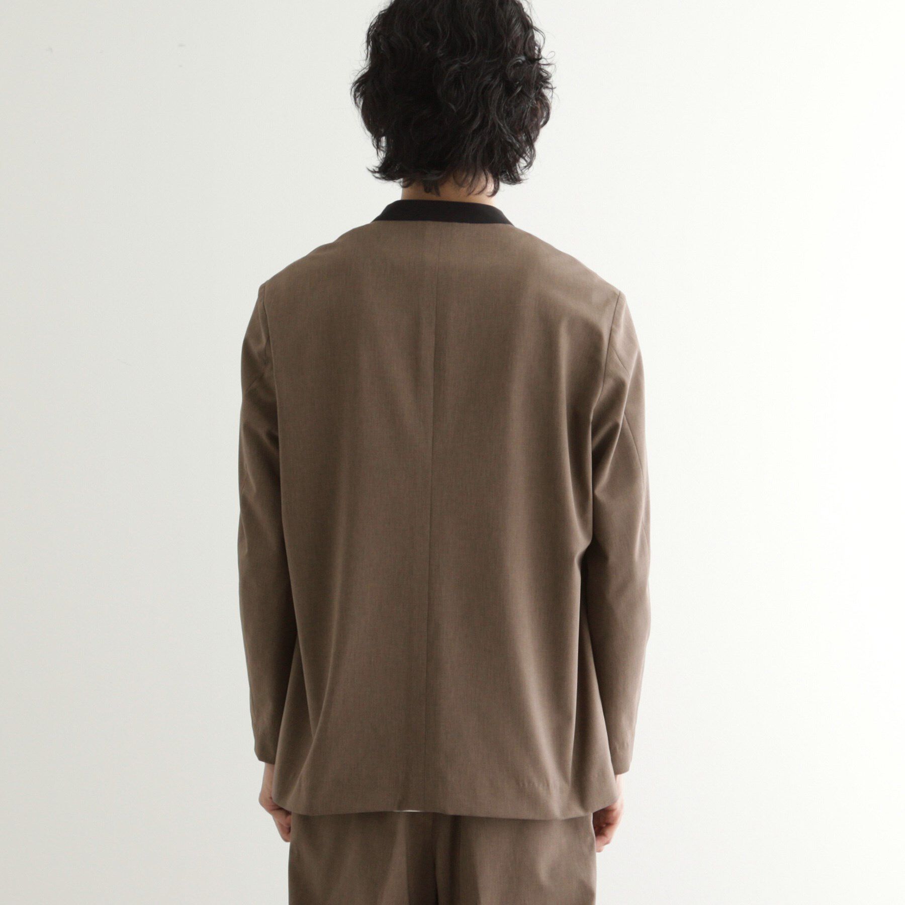 tk.TAKEO KIKUCHI「【吸水速乾】COOLMAX(R)サマーノーカラージャケット/セットアップ対応」|ノーカラージャケット|