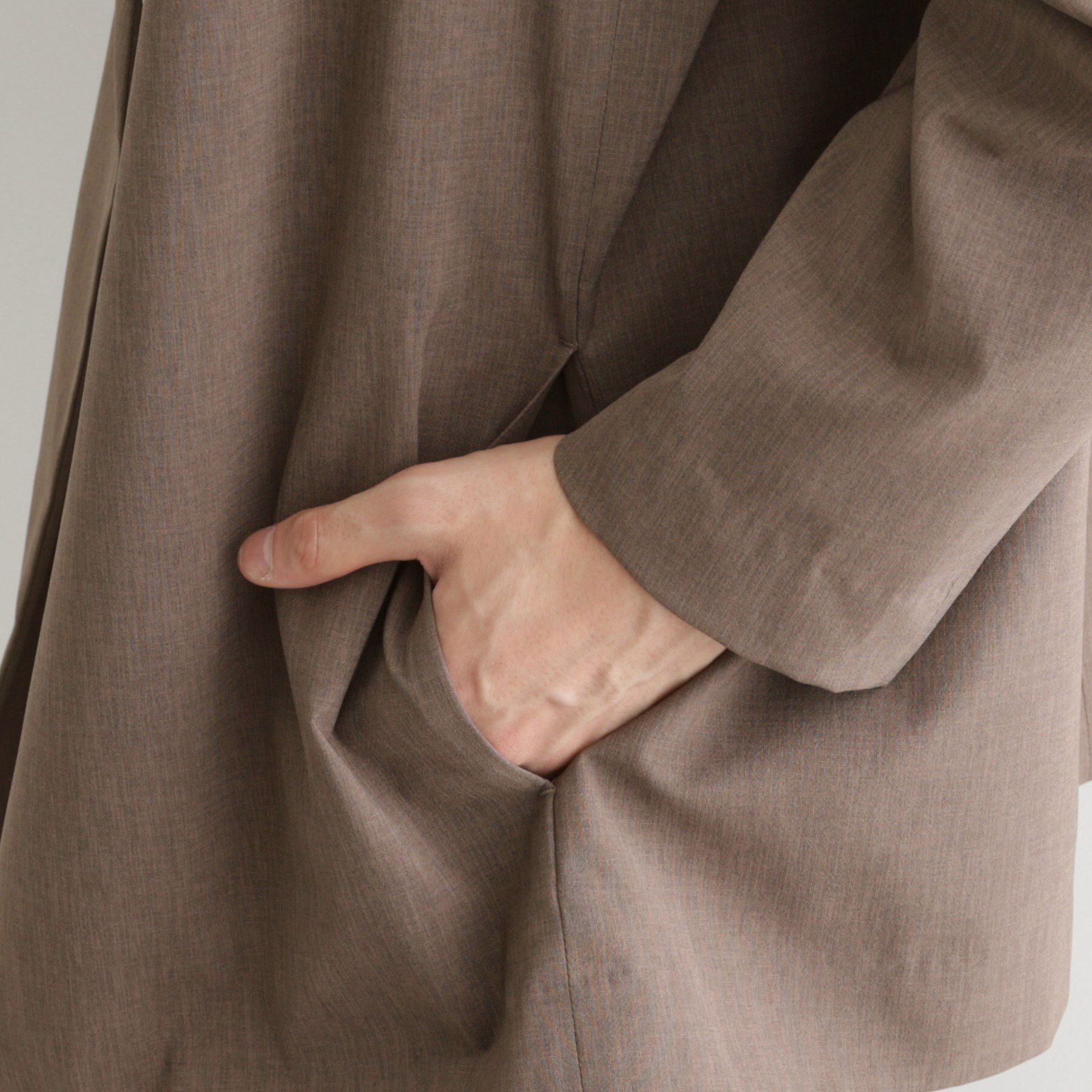 tk.TAKEO KIKUCHI「【吸水速乾】COOLMAX(R)サマーノーカラージャケット/セットアップ対応」|ノーカラージャケット|