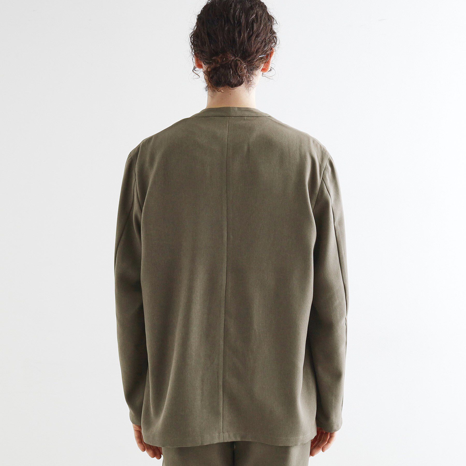 tk.TAKEO KIKUCHI「【セットアップ対応】ポリツイルノーカラージャケット」|ノーカラージャケット|