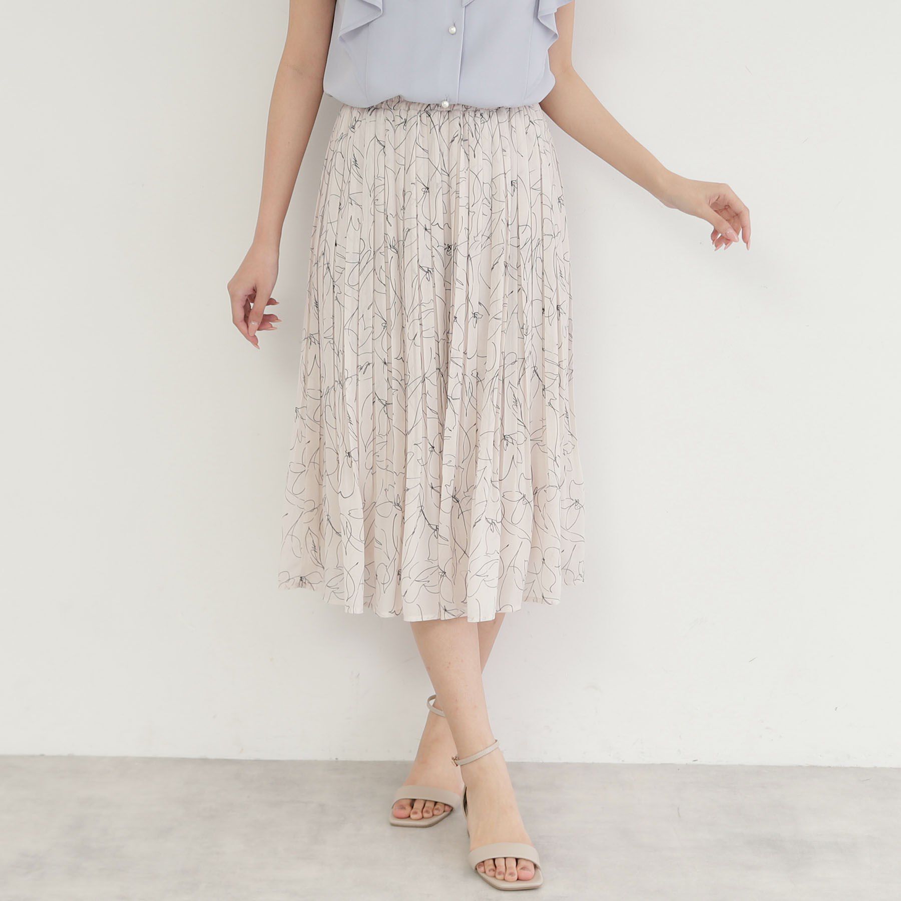 index「《新色追加》着丈が選べる！プリーツフレアスカート【イージーケア／防シワ／洗濯機洗い可】」|スカート|