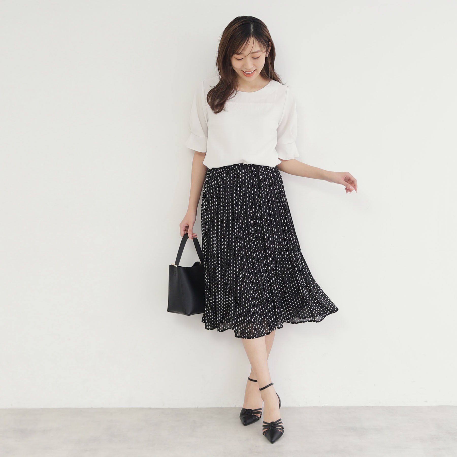 index「《新色追加》着丈が選べる！プリーツフレアスカート【イージーケア／防シワ／洗濯機洗い可】」|スカート|