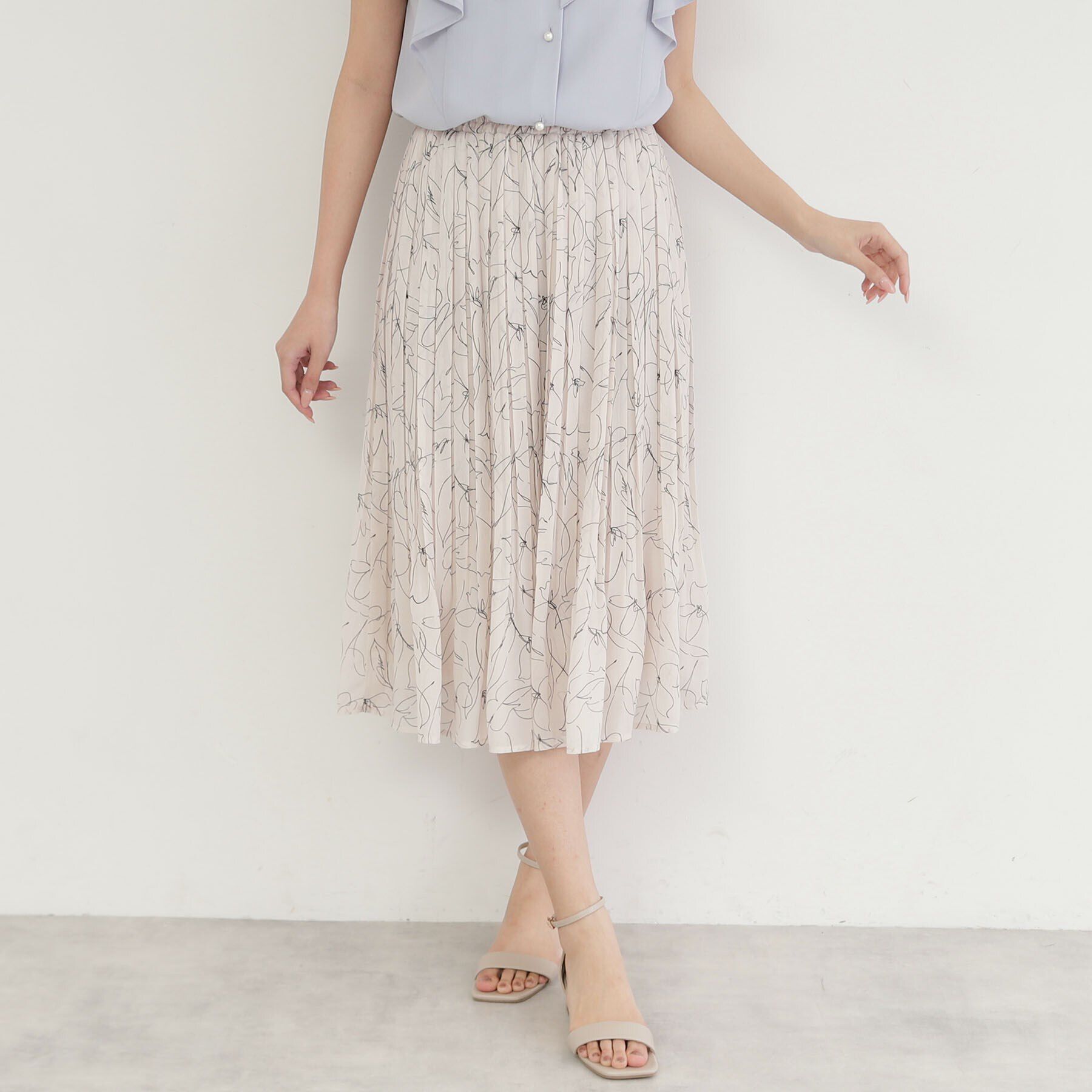 index「《新色追加》着丈が選べる！プリーツフレアスカート【イージーケア／防シワ／洗濯機洗い可】」|スカート|