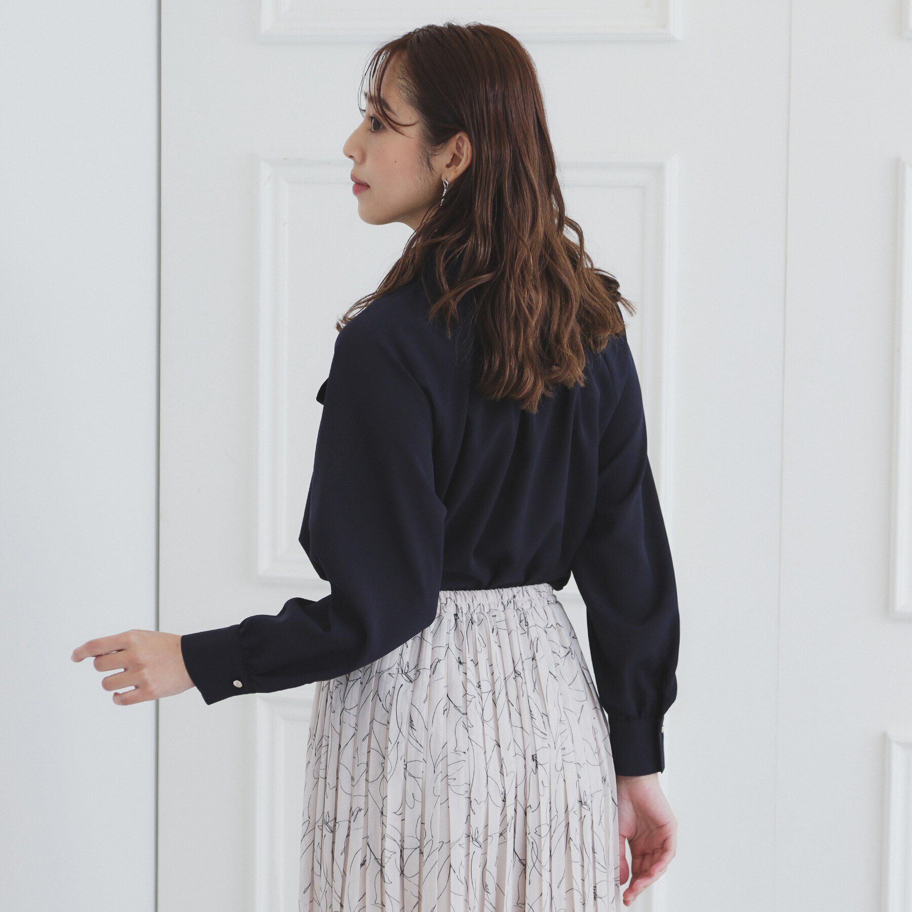 index「フリルギャザーボウタイブラウス【洗濯機可】」|シャツ・ブラウス|