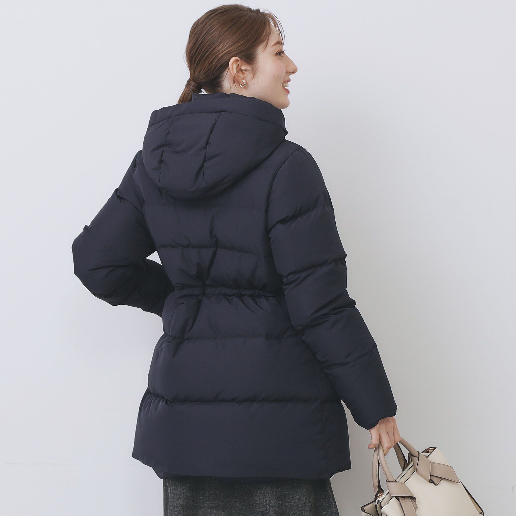 index「KAWADAダウンドロストミドルコート【撥水/洗濯機OK/2WAY/静電気防止裏地】《XS～3L》」|ダウン|