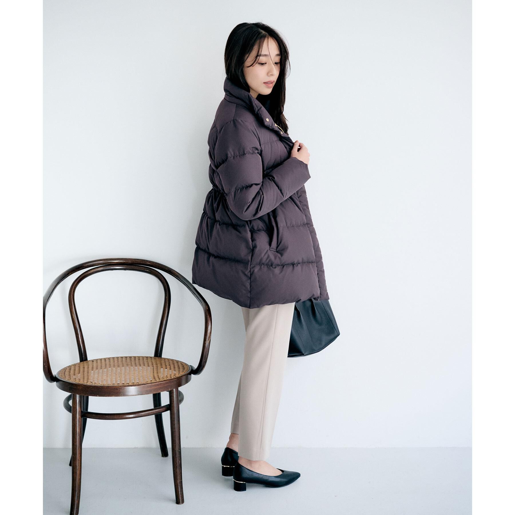 index「KAWADAダウンドロストミドルコート【撥水/洗濯機OK/2WAY/静電気防止裏地】《XS～3L》」|ダウン|