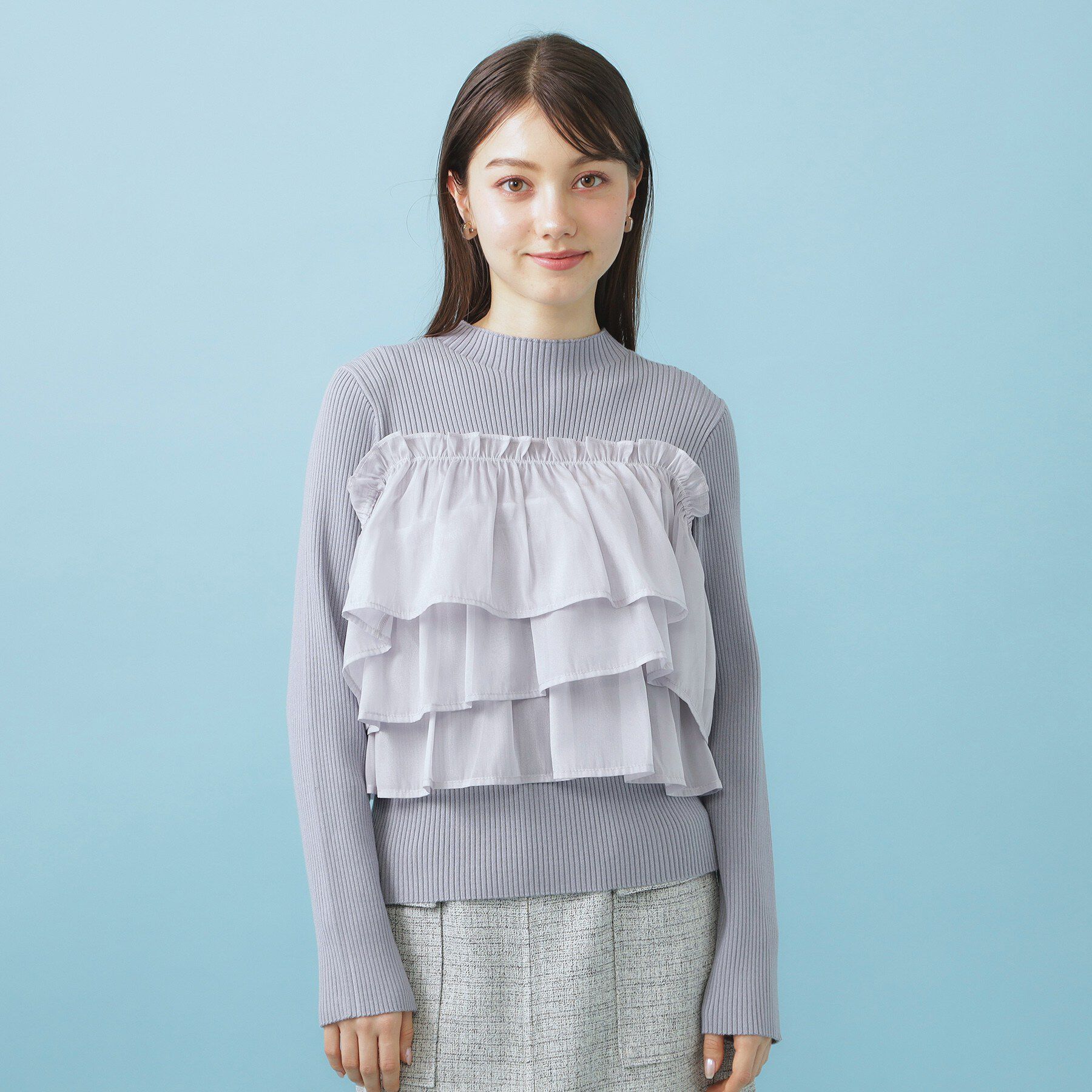 index「3wayフリルドッキングニット【洗濯機OK/坑ピル】」|ニット・セーター|