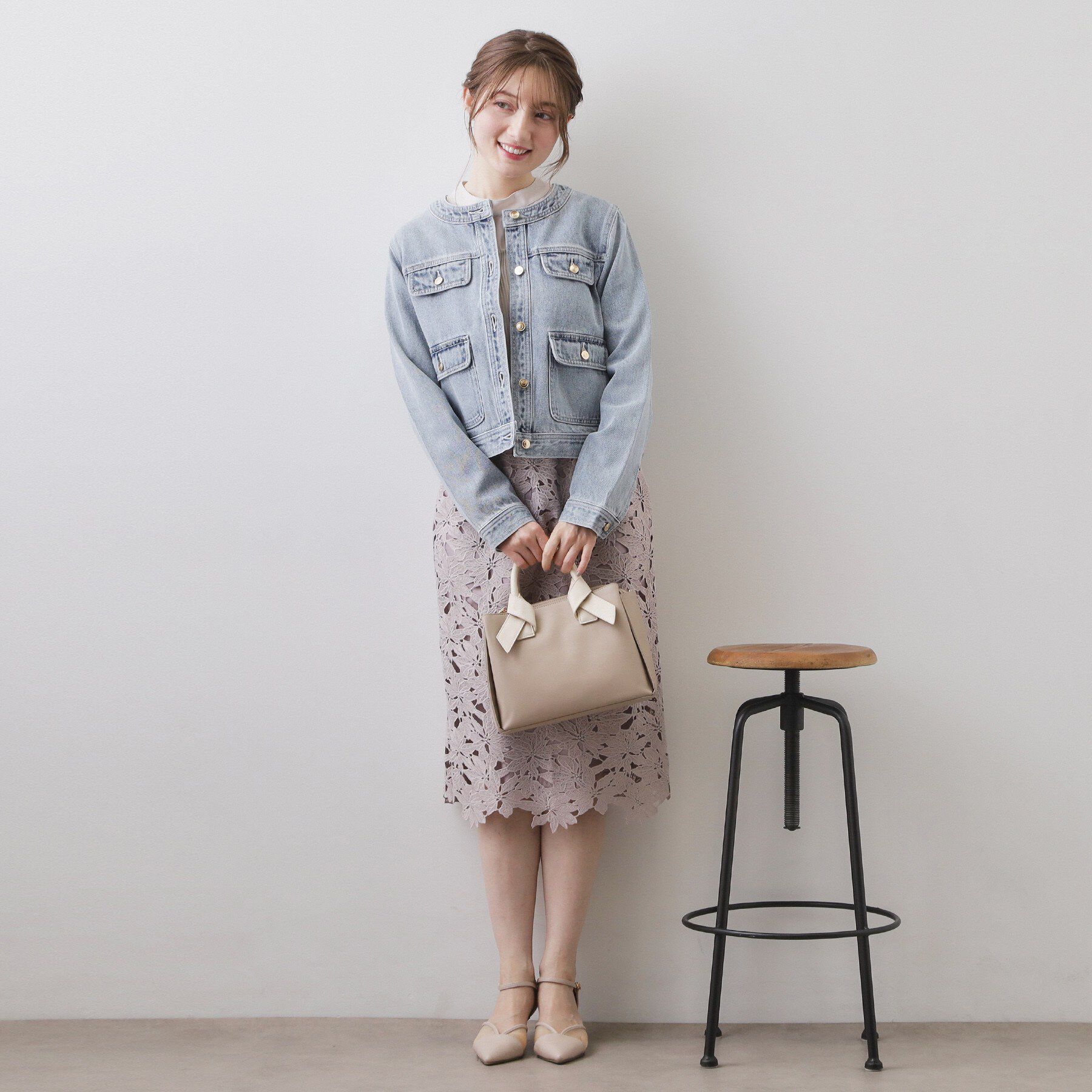 index「ミニマルノーカラーデニムジャケット【洗濯機OK】」|デニムジャケット|