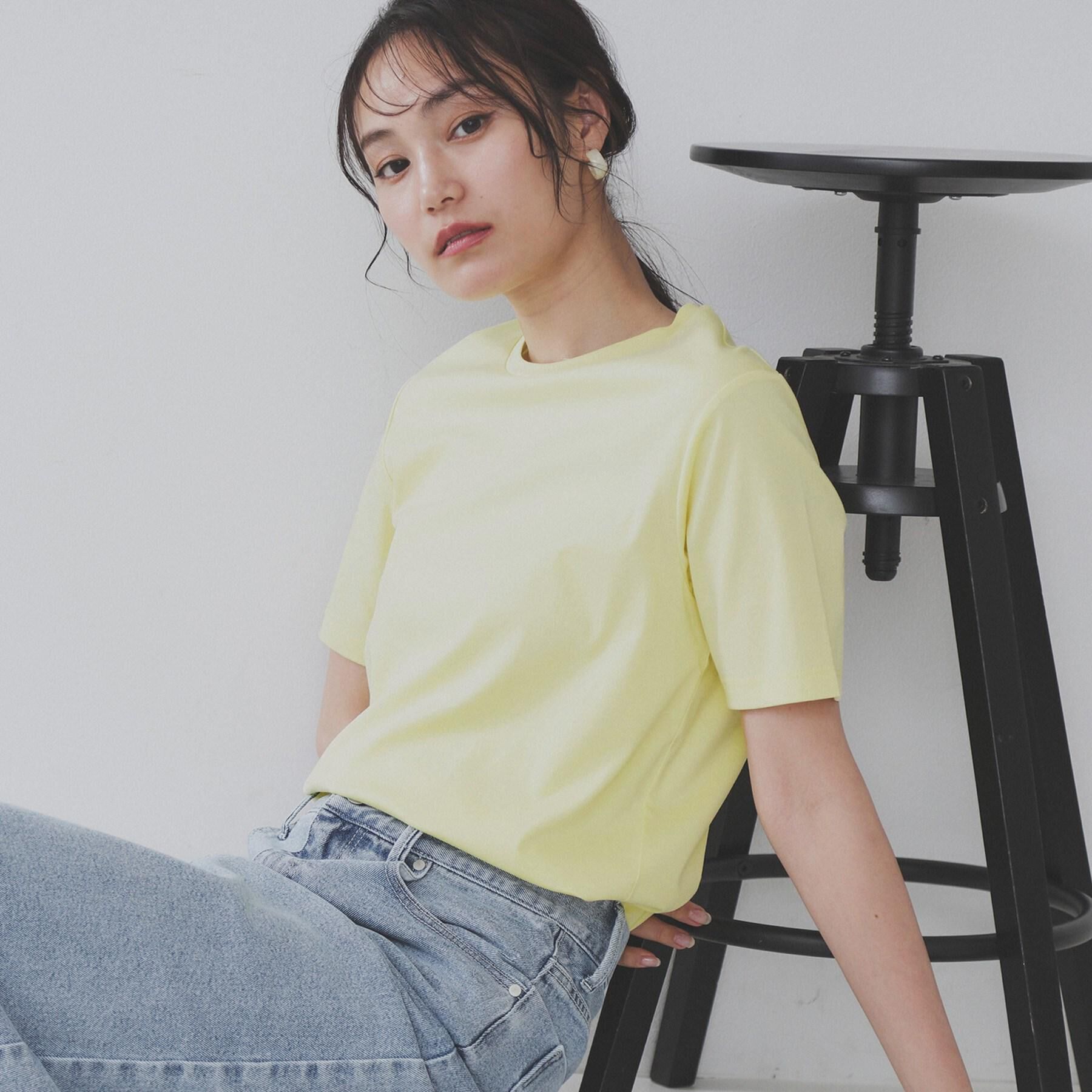 OPAQUE.CLIP「《5色展開/SS-LLサイズ》ベーシッククルーネックTシャツ【接触冷感/洗濯機洗い可】」|Tシャツ・カットソー|