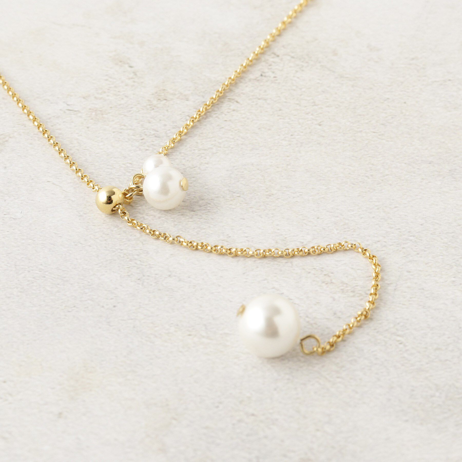 OPAQUE.CLIP「フェイクパールスライドネックレス」|ネックレス|