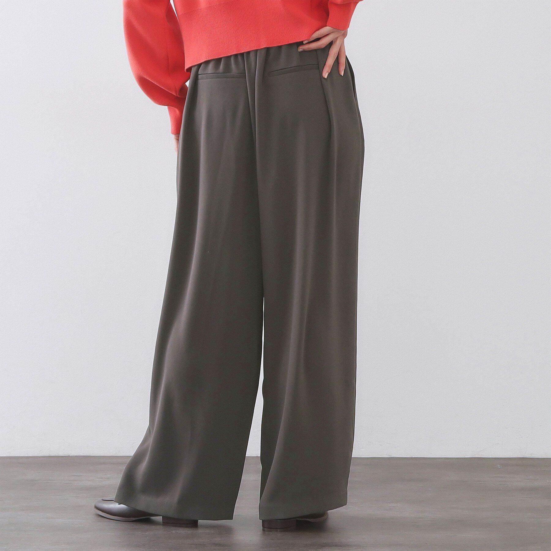 OPAQUE.CLIP「タックイージーワイドパンツ【洗濯機OK】」|その他|