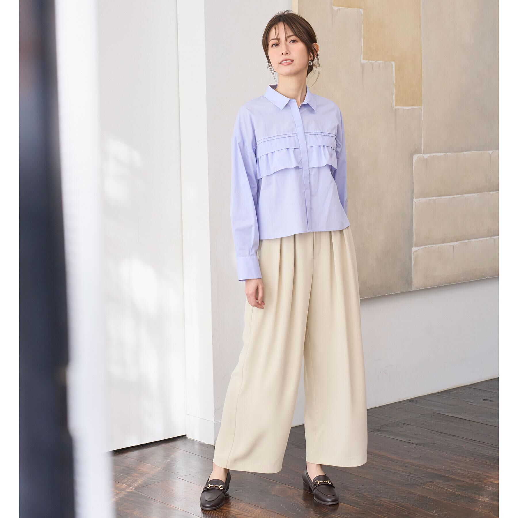 OPAQUE.CLIP「タックイージーワイドパンツ【洗濯機OK】」|その他|