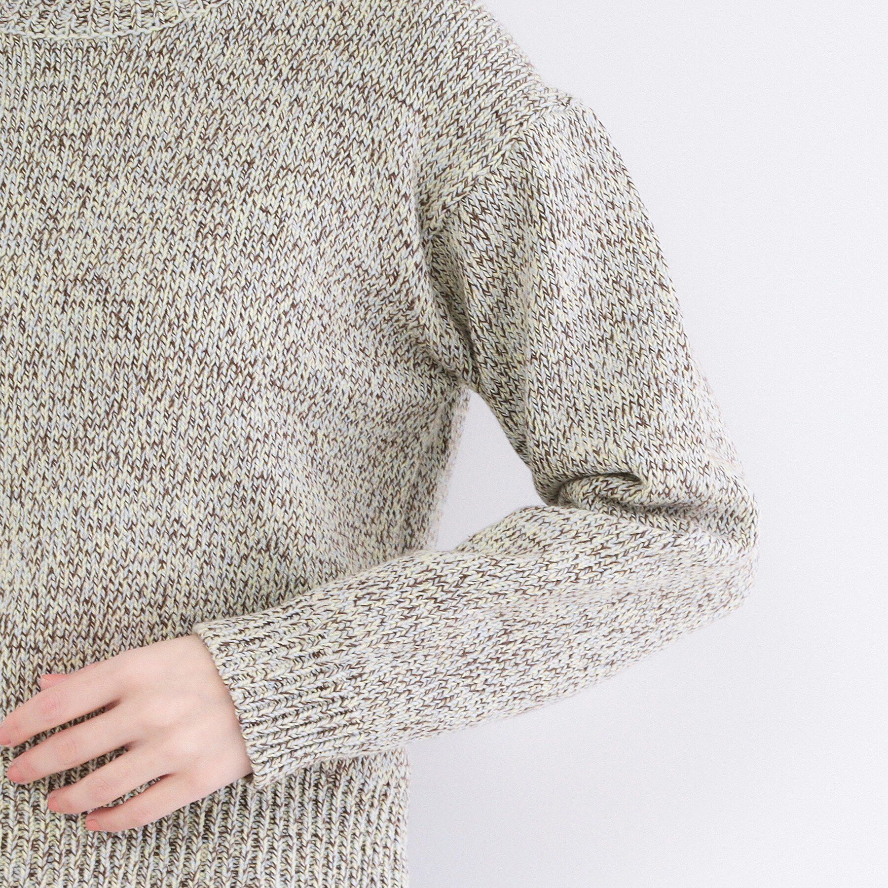 OPAQUE.CLIP「カラーMIXニット【洗濯機OK】」|ニット・セーター|