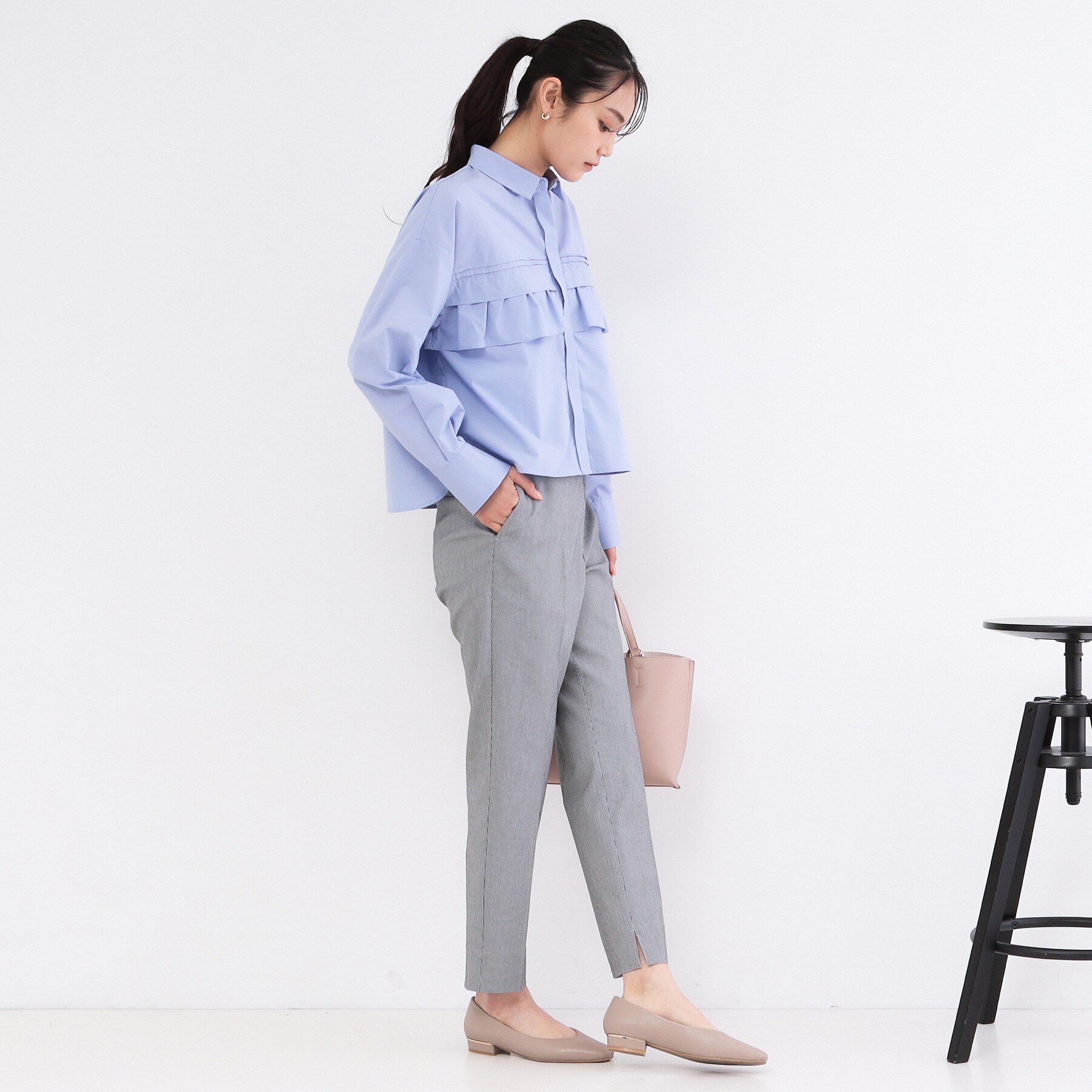 OPAQUE.CLIP「ハイストレッチイージースティックパンツ【洗濯機洗い可】」|その他|