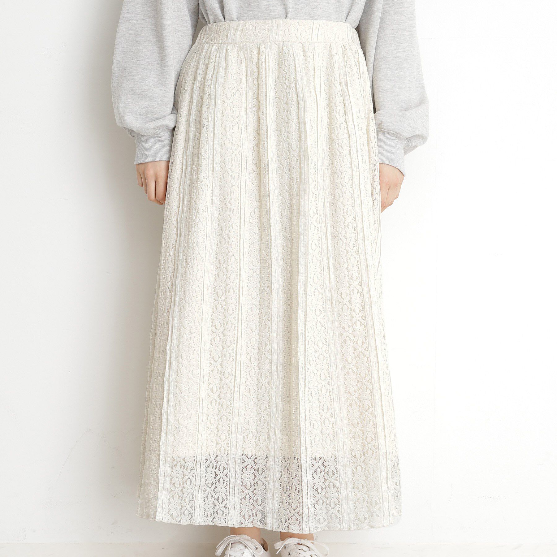 THE SHOP TK「レーススカート【洗える】」|スカート|