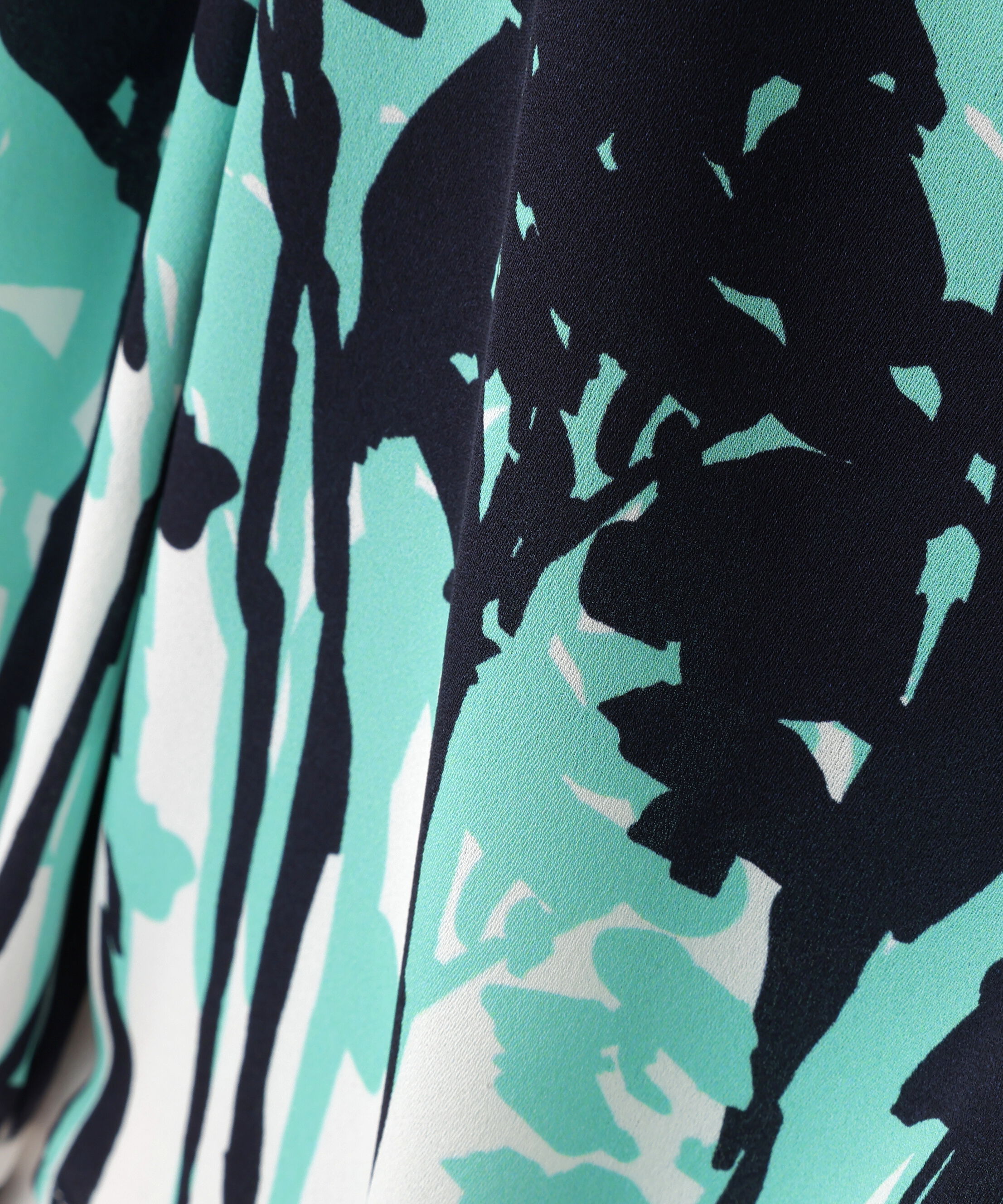  「インクフォレストプリントリボンブラウス」|シャツ・ブラウス|