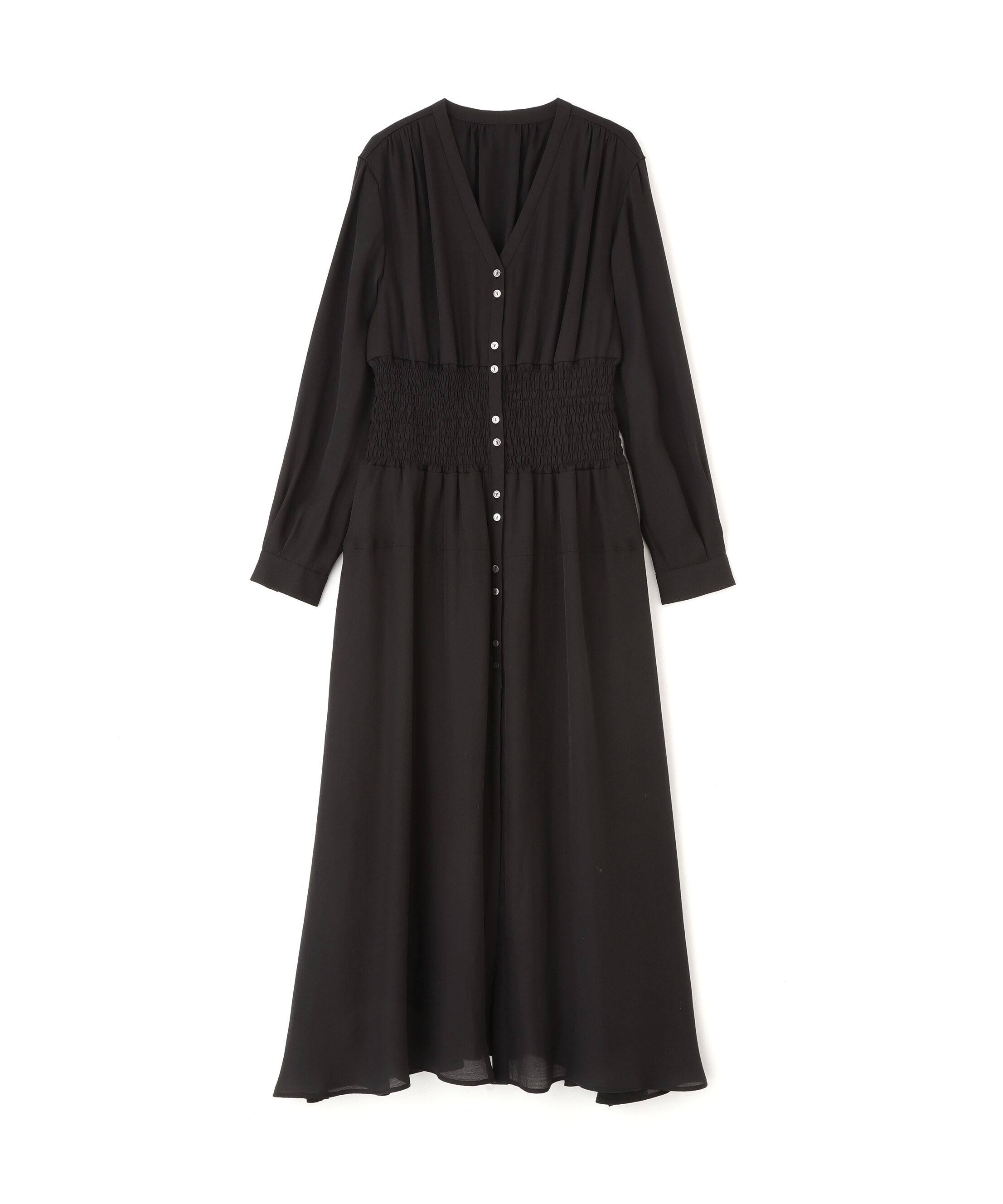  「ウエストシャーリングロングワンピース」|ワンピース|