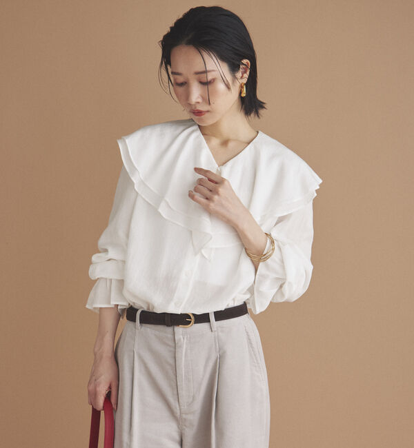 Doux archives「キャンディースリーブフリルブラウス」|シャツ・ブラウス|