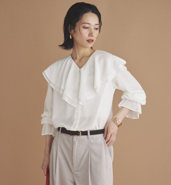 Doux archives「キャンディースリーブフリルブラウス」|シャツ・ブラウス|