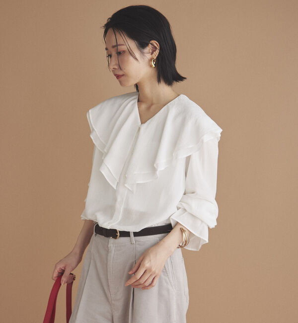 Doux archives「キャンディースリーブフリルブラウス」|シャツ・ブラウス|
