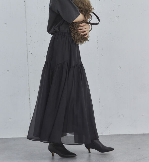 Doux archives「切替ギャザースカート」|スカート|