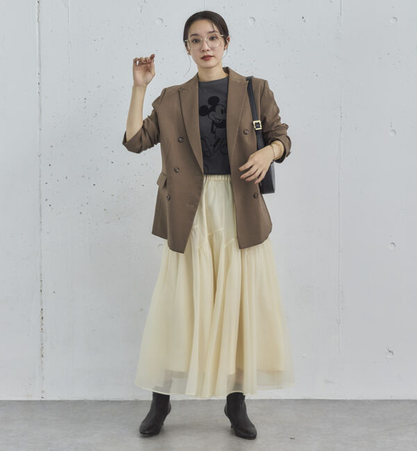 Doux archives「切替ギャザースカート」|スカート|
