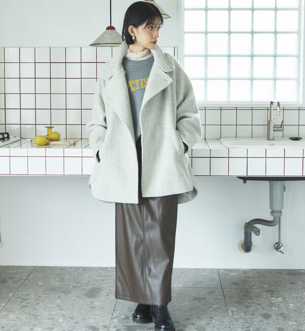 Doux archives「ドットチュールハイネックプルオーバー」|Tシャツ・カットソー|