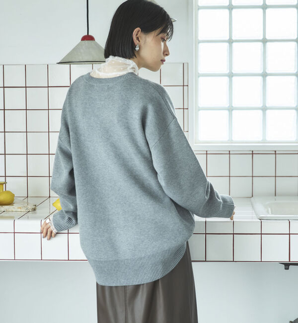 Doux archives「ドットチュールハイネックプルオーバー」|Tシャツ・カットソー|