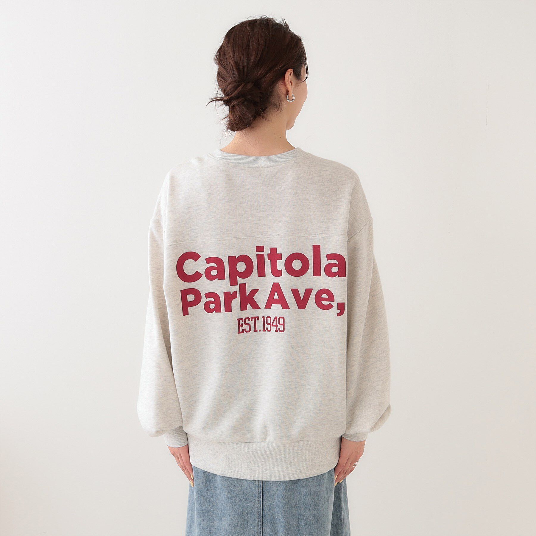 SHOO･LA･RUE「オーバーサイズで抜け感をプラス バックプリントスウェット」|パーカー|