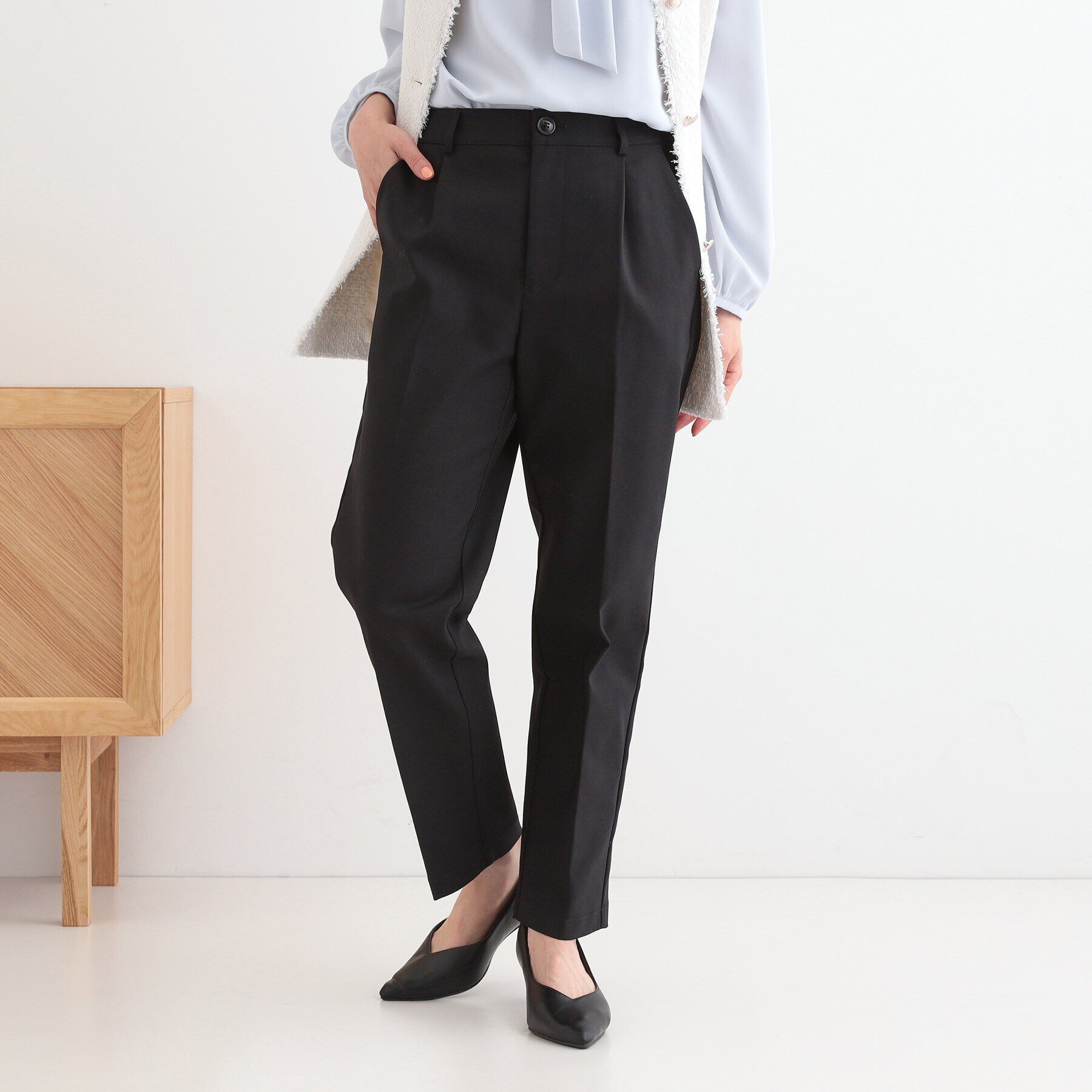 SHOO･LA･RUE「【高レビュー/洗える/美脚シルエット】ソフトスティックパンツ」|その他|