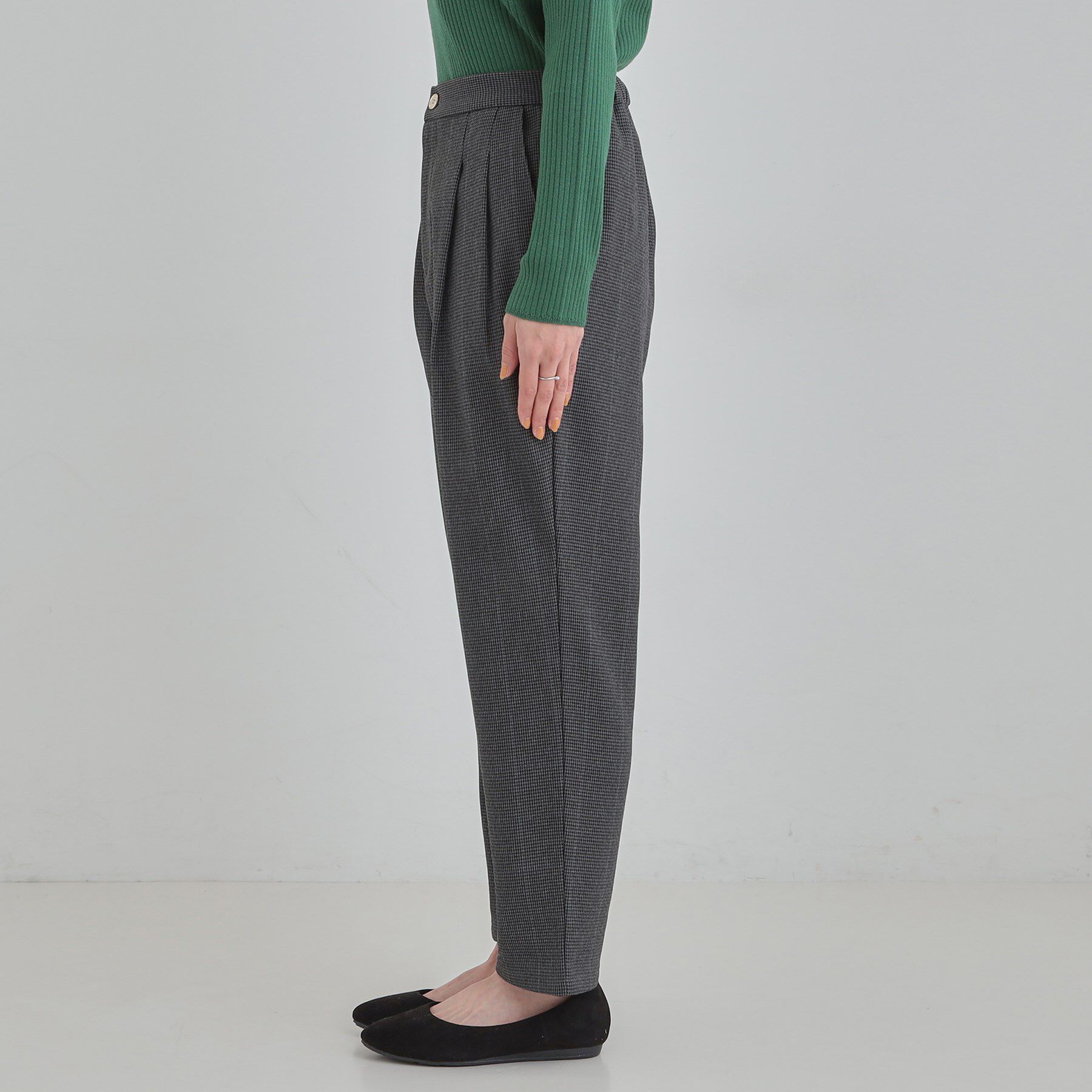 SHOO･LA･RUE「【あったか】ウールフィール 裏起毛テーパードパンツ」|その他|