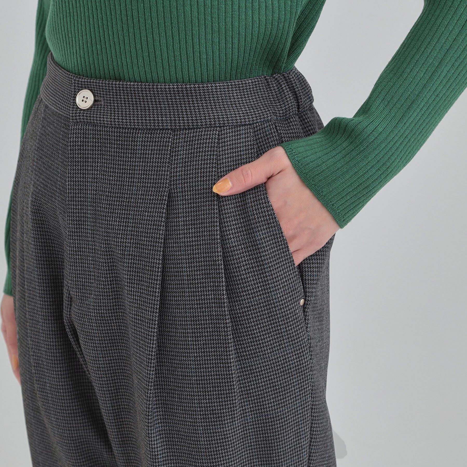 SHOO･LA･RUE「【あったか】ウールフィール 裏起毛テーパードパンツ」|その他|