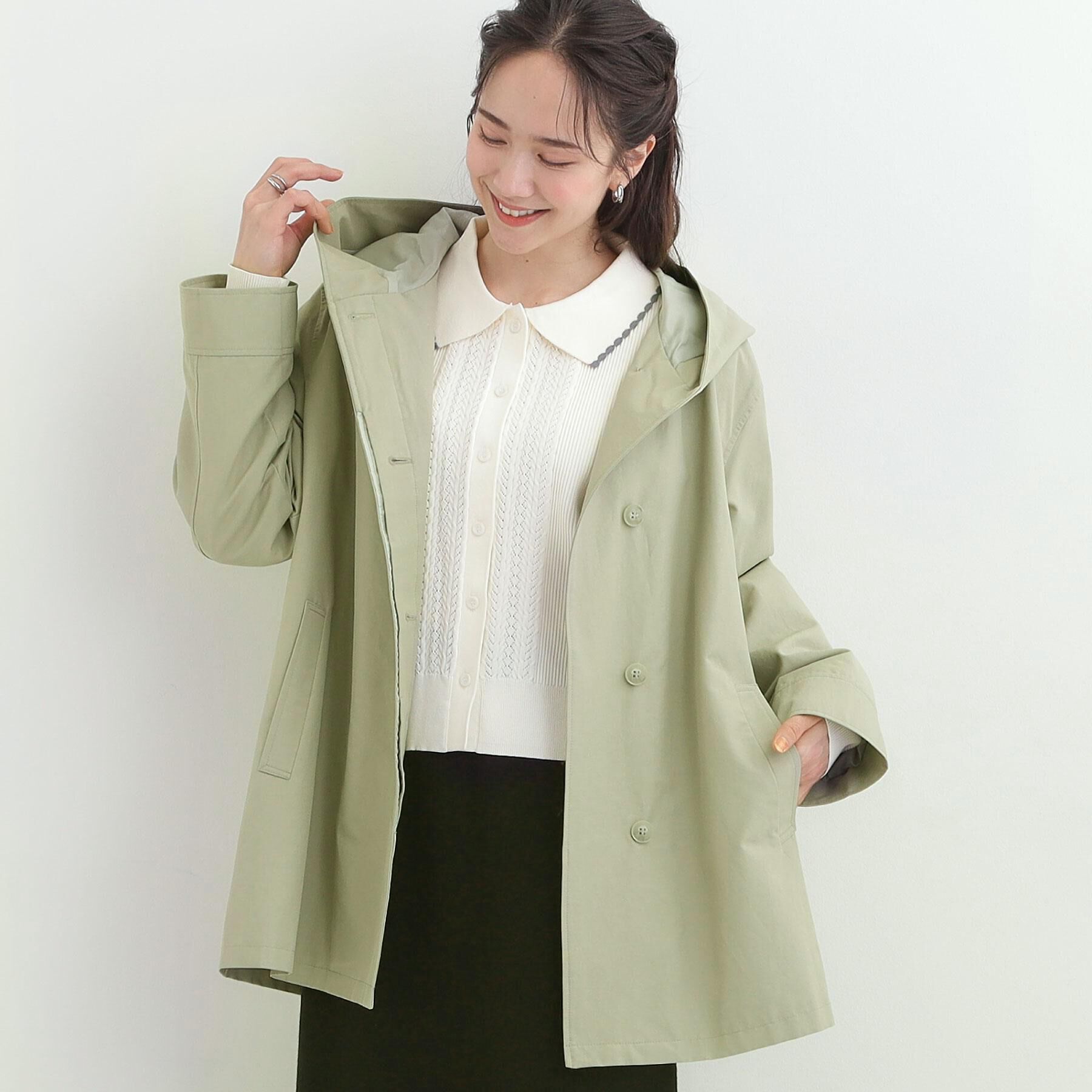 SHOO･LA･RUE「【防花粉/S-LL】ゆったり着られる テントフーディージャケット」|その他|