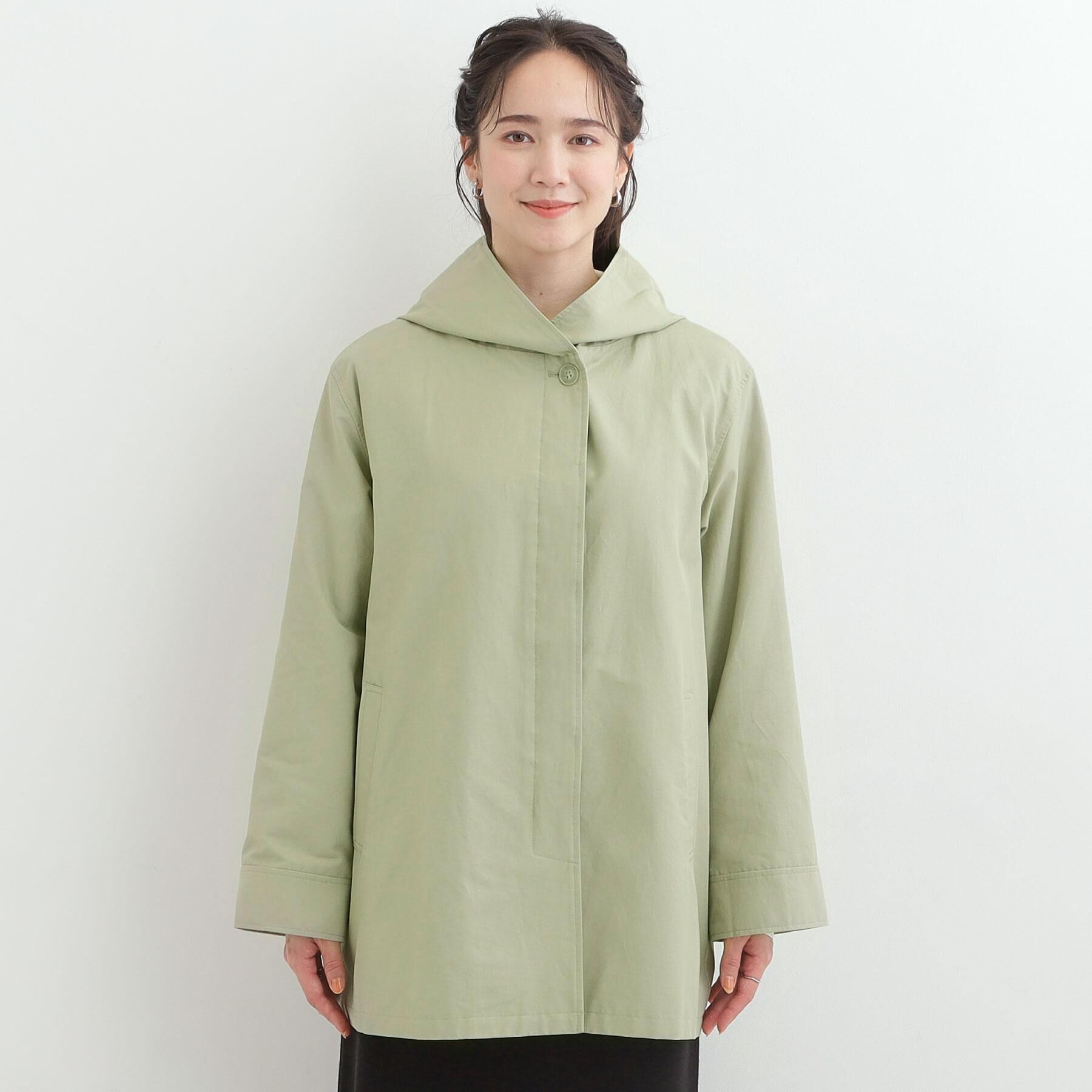 SHOO･LA･RUE「【防花粉/S-LL】ゆったり着られる テントフーディージャケット」|その他|