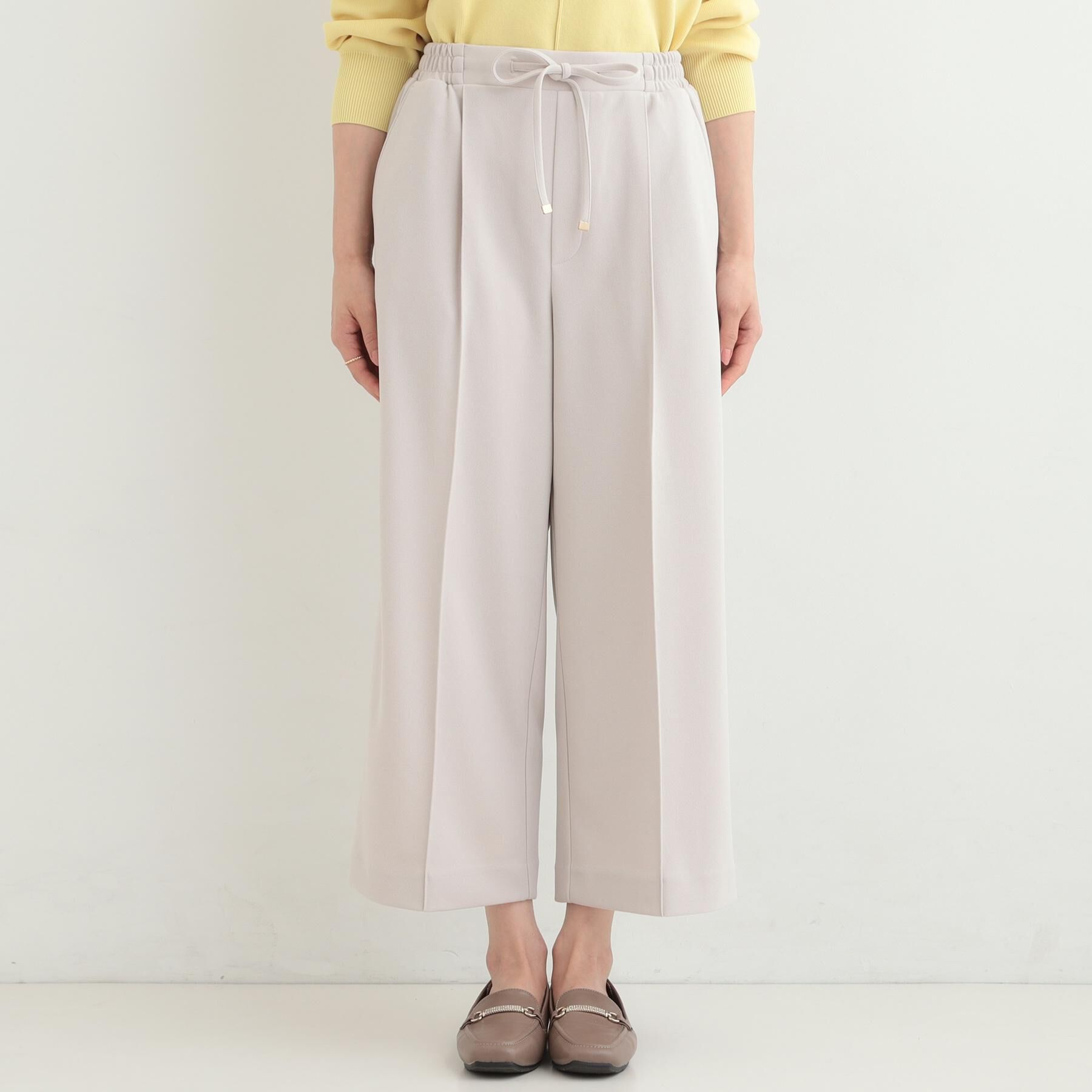 SHOO･LA･RUE「【S-LL/着丈選べる/洗濯後しわになりにくい】スマートに見えるイージーワイドパンツ」|その他|