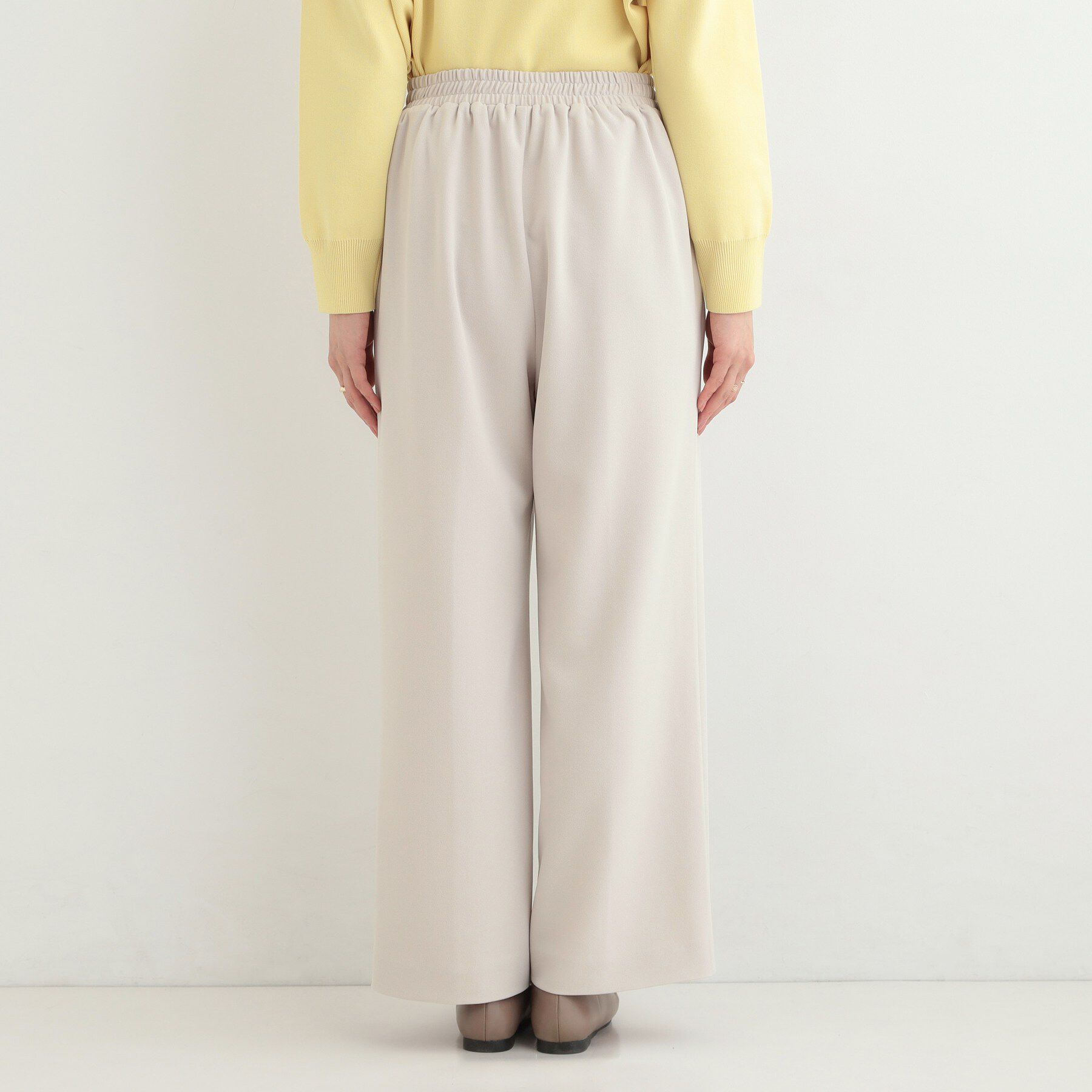 SHOO･LA･RUE「【S-LL/着丈選べる/洗濯後しわになりにくい】スマートに見えるイージーワイドパンツ」|その他|