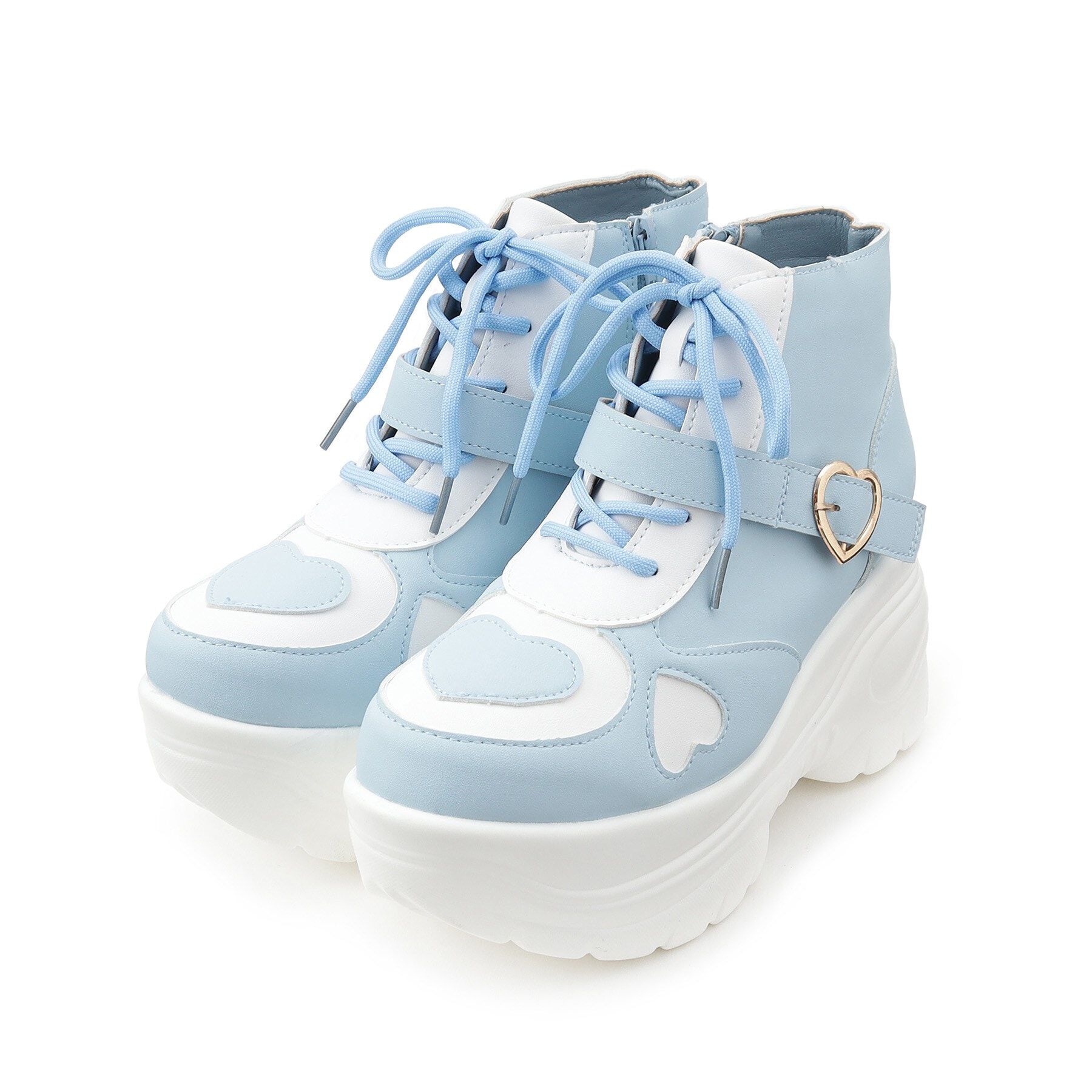 csT&P「厚底ハートハイカットスニーカー」|スニーカー|ブルー(092)