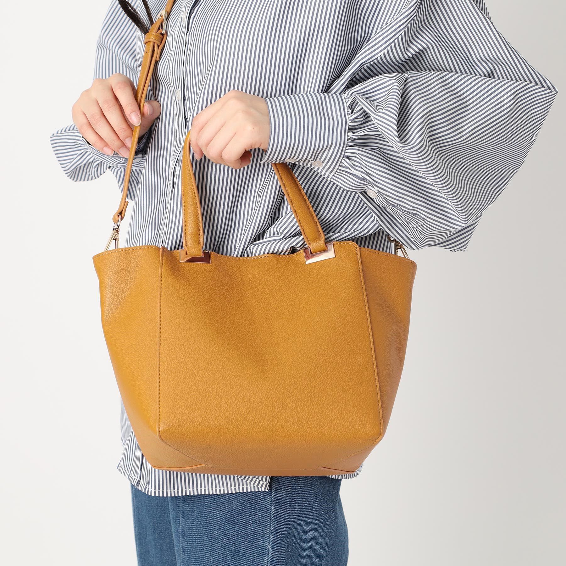 ESPERANZA「メタルアクセントハンドルトートバッグ」|トートバッグ|