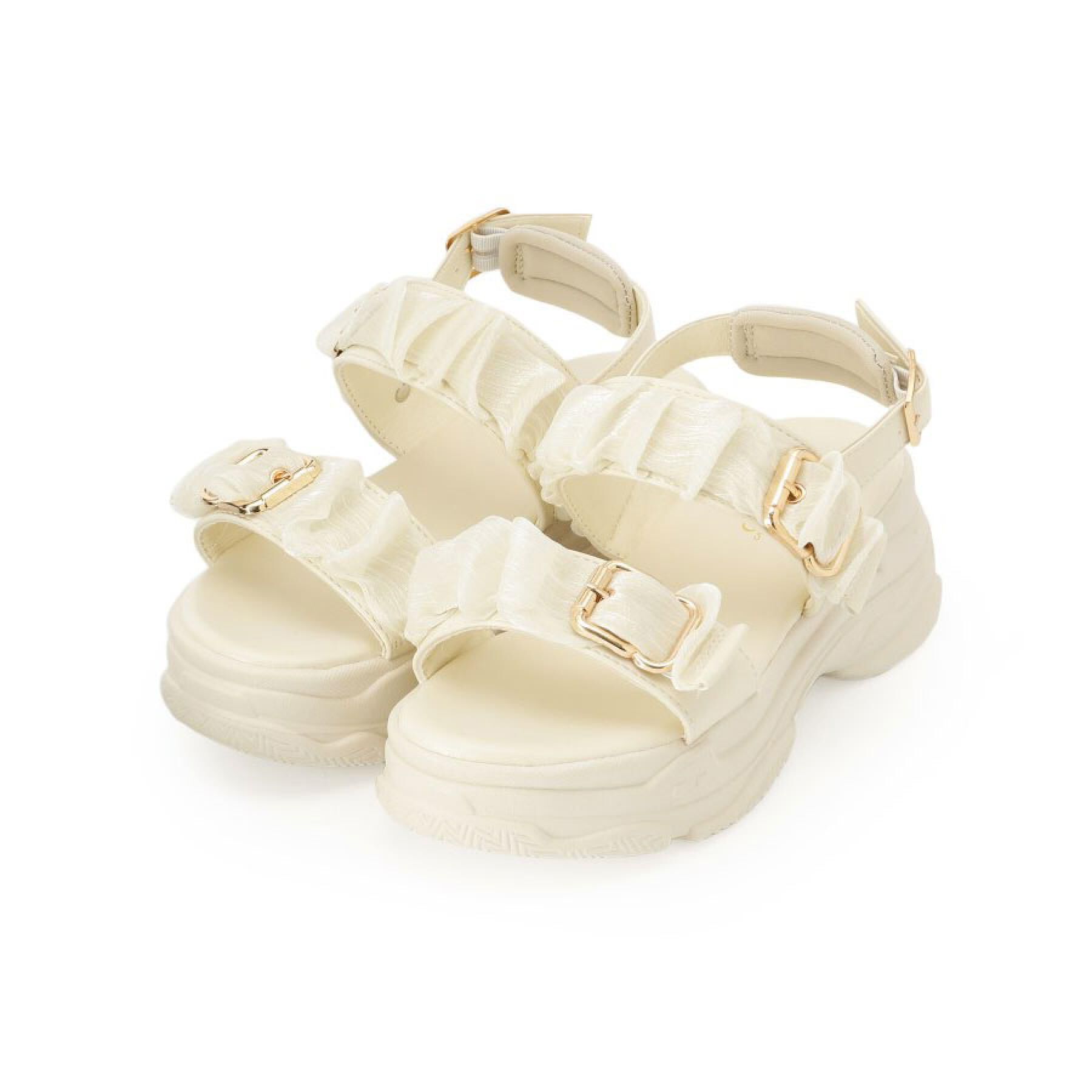 csT&P「ギャザーダブルベルトサンダル」|サンダル|