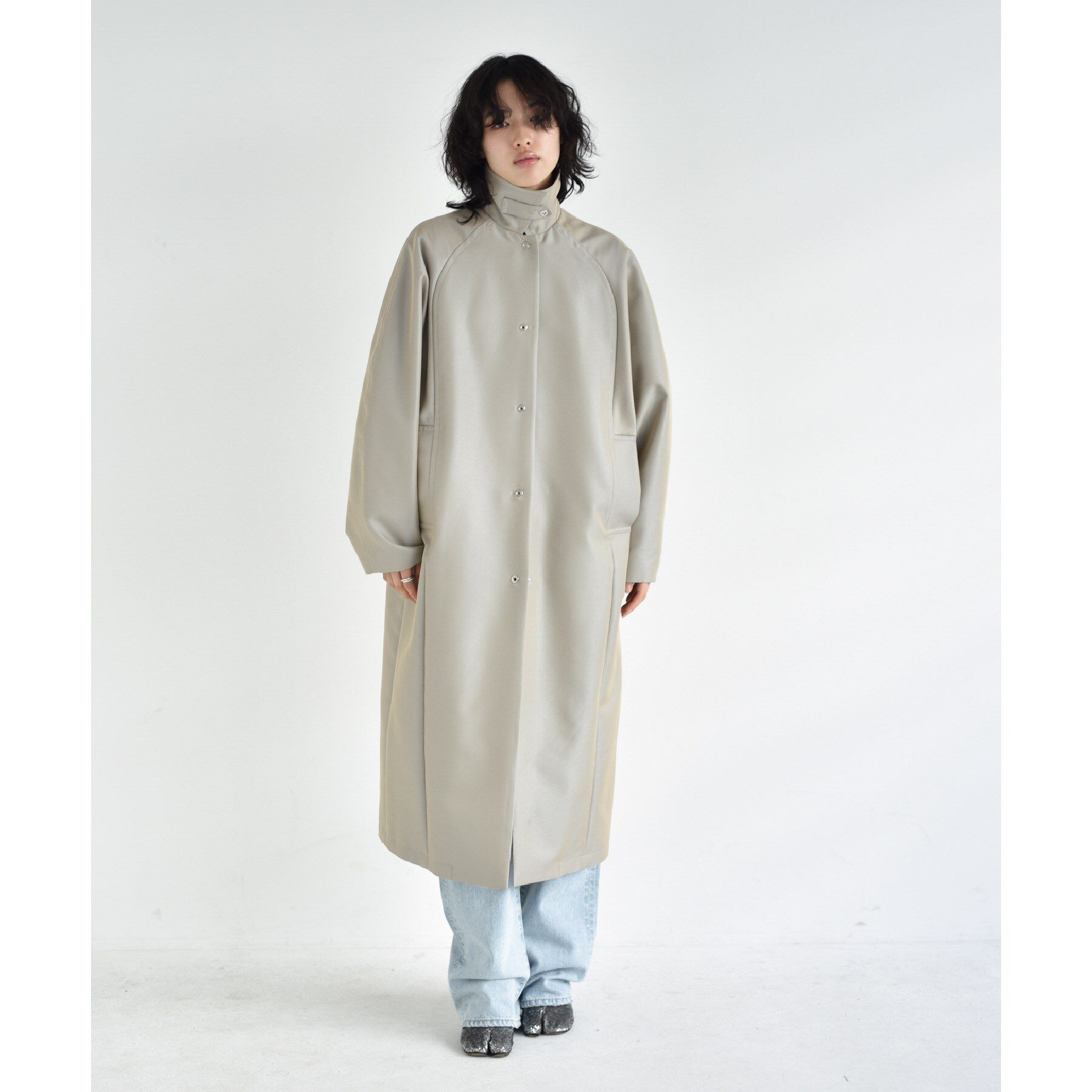 CODE A「balmacaan coat」|ステンカラーコート|