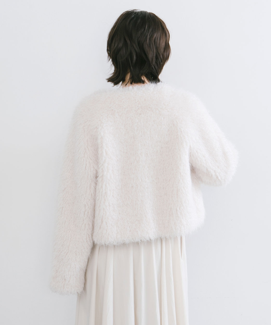 COCO DEAL「カーリーファージャケット」|ノーカラージャケット|