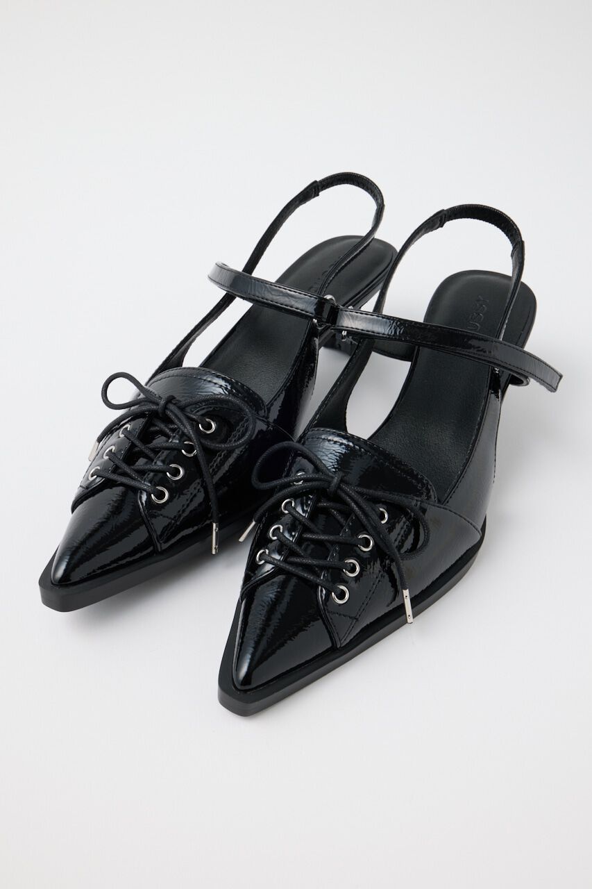 MOUSSY「LACE UP SLING BACK ミュール」|サンダル|