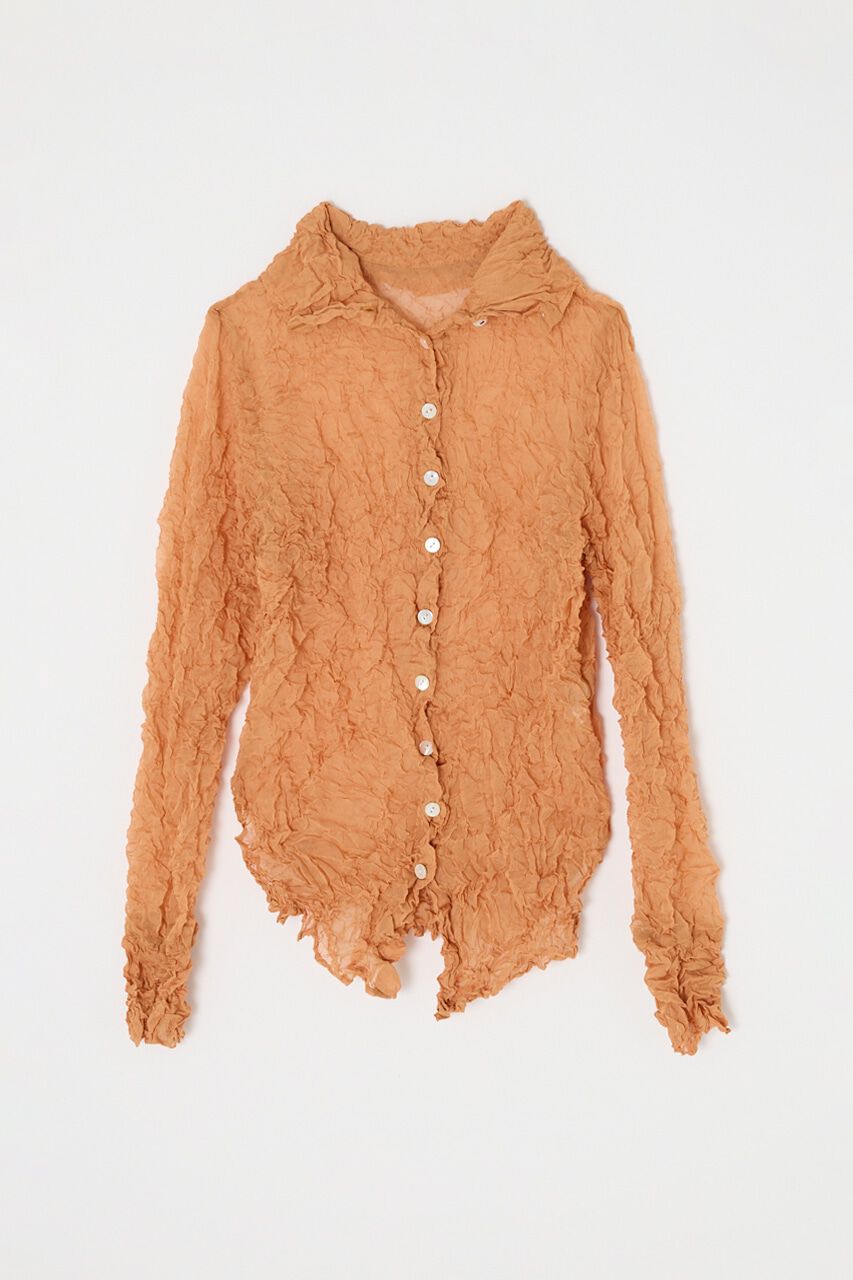 MOUSSY「リンクル２WAYシャツ　リサイクルポリエステル使用」|シャツ・ブラウス|